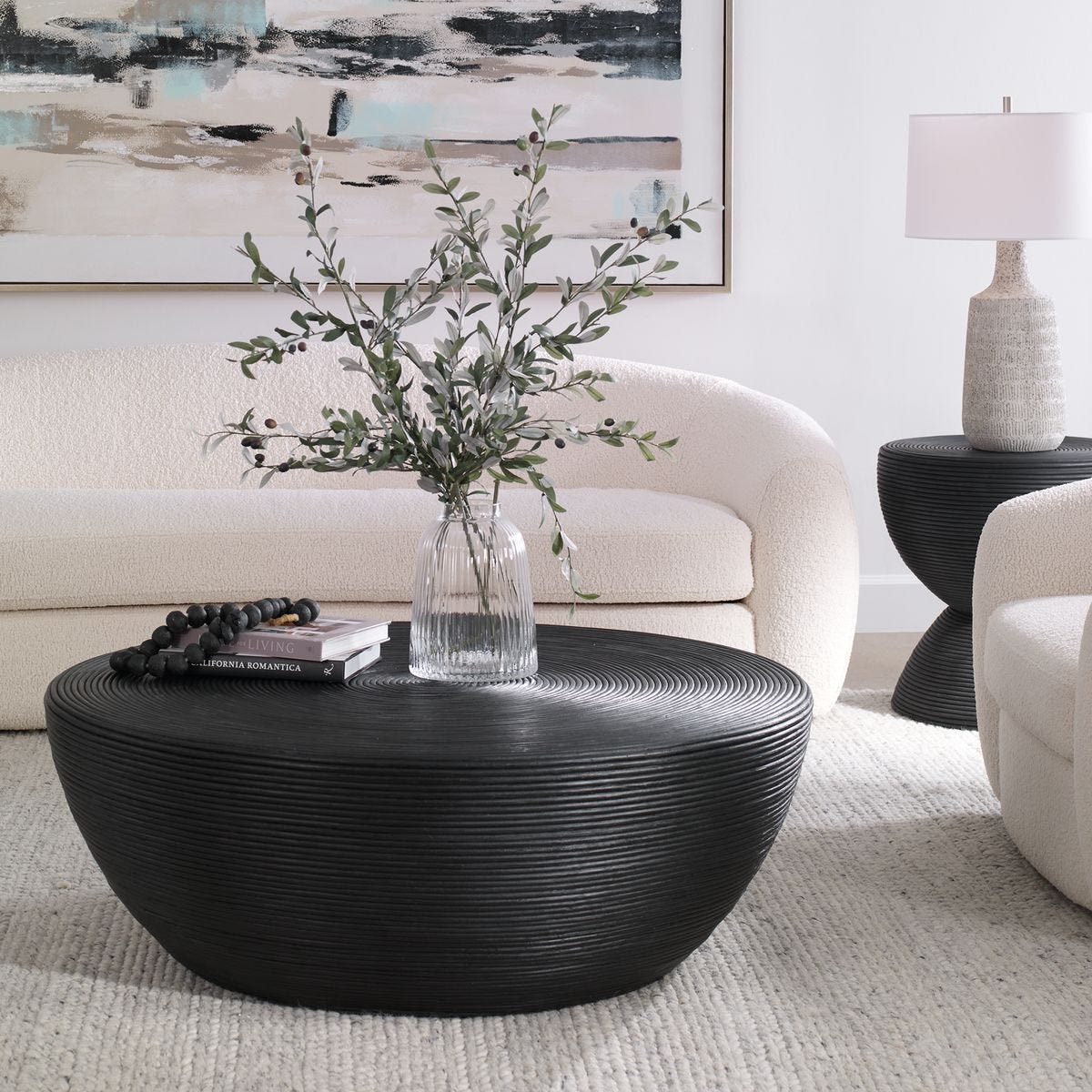 Bongo Coffee Table, Black – Furniture by Uttermost | Sutter & Vale