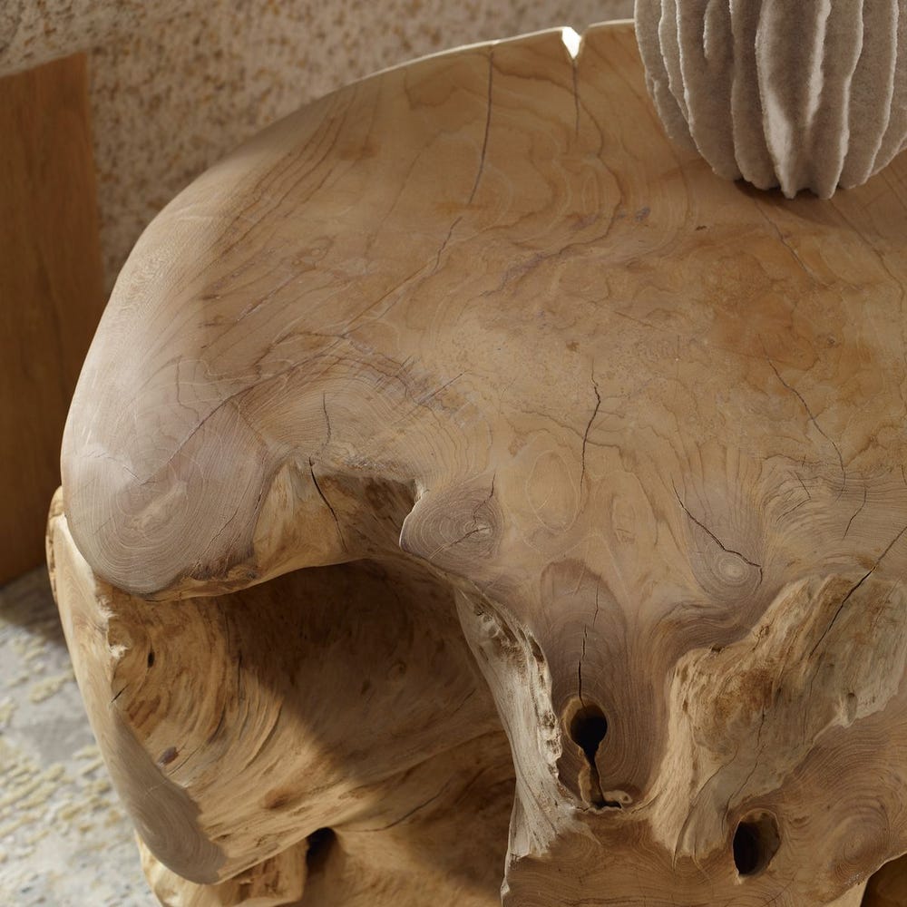Sola Side Table, Bleached