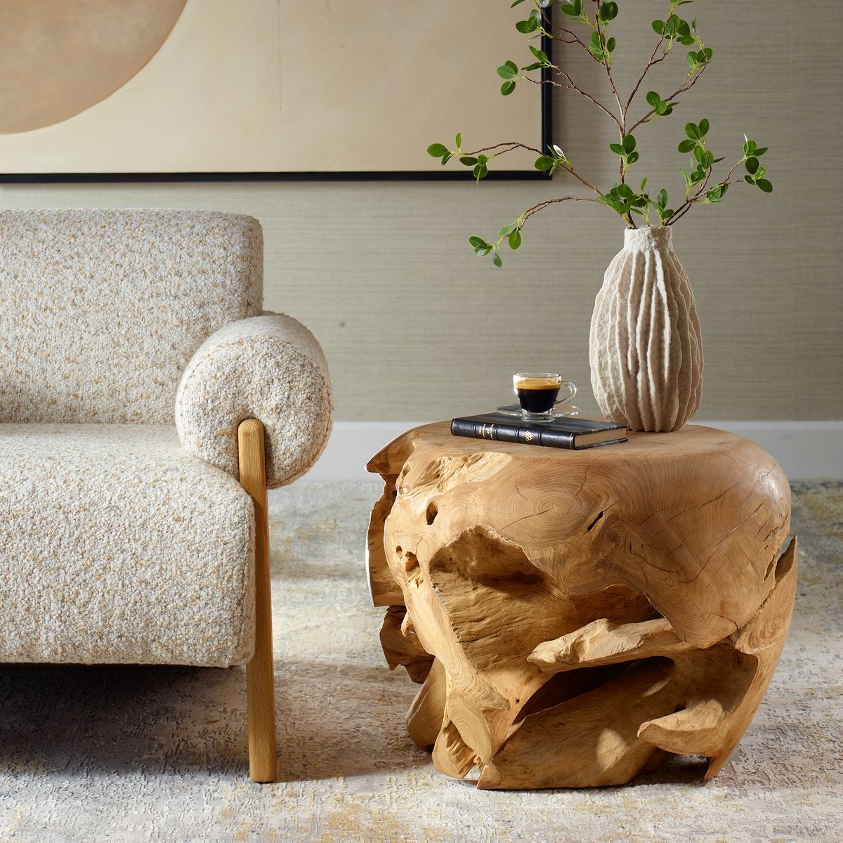 Sola Side Table, Bleached – Furniture by Uttermost | Sutter & Vale
