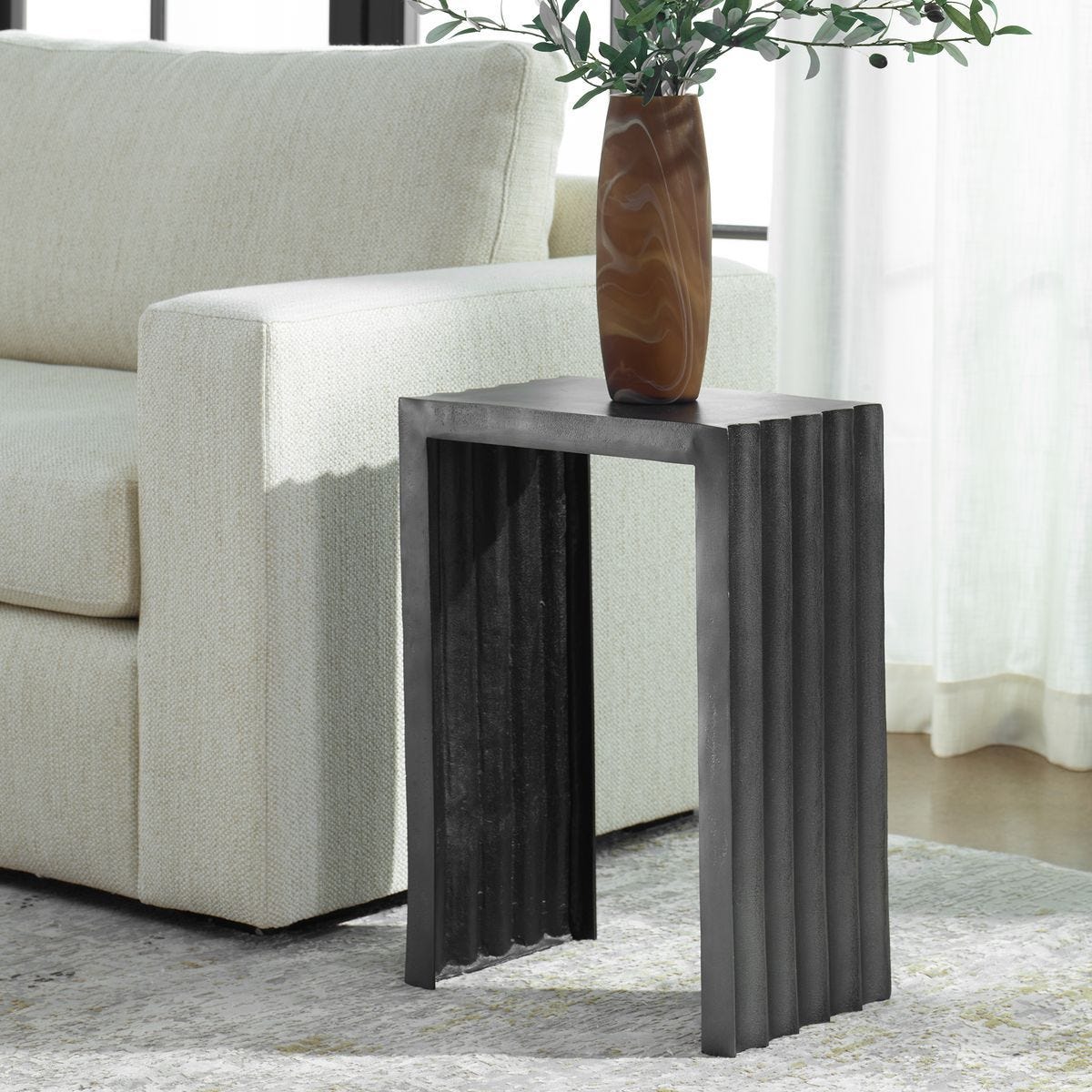 In The Groove Indoor-Outdoor Accent Table – Furniture by Uttermost | Sutter & Vale