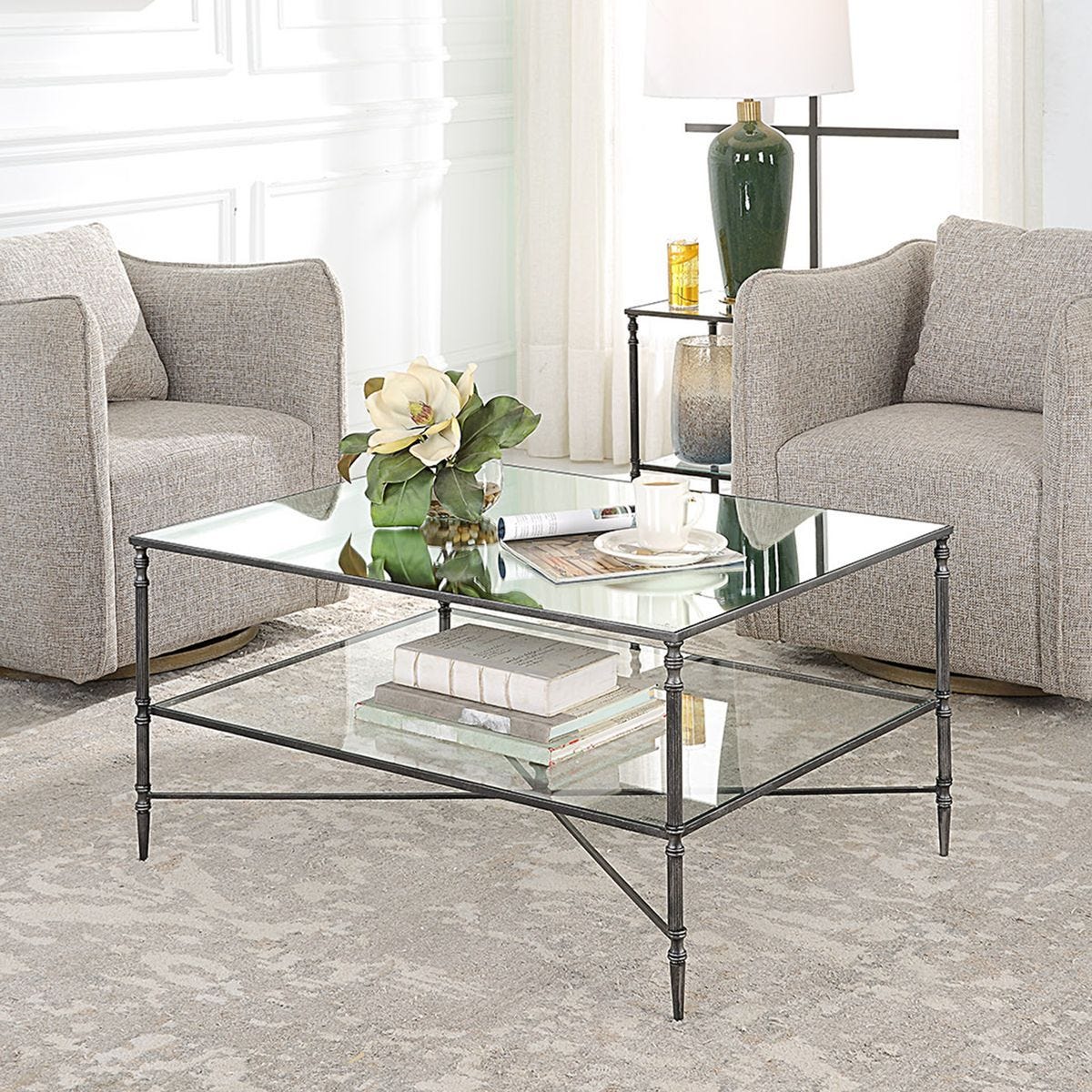 Henzler Coffee Table, Steel – Furniture by Uttermost | Sutter & Vale