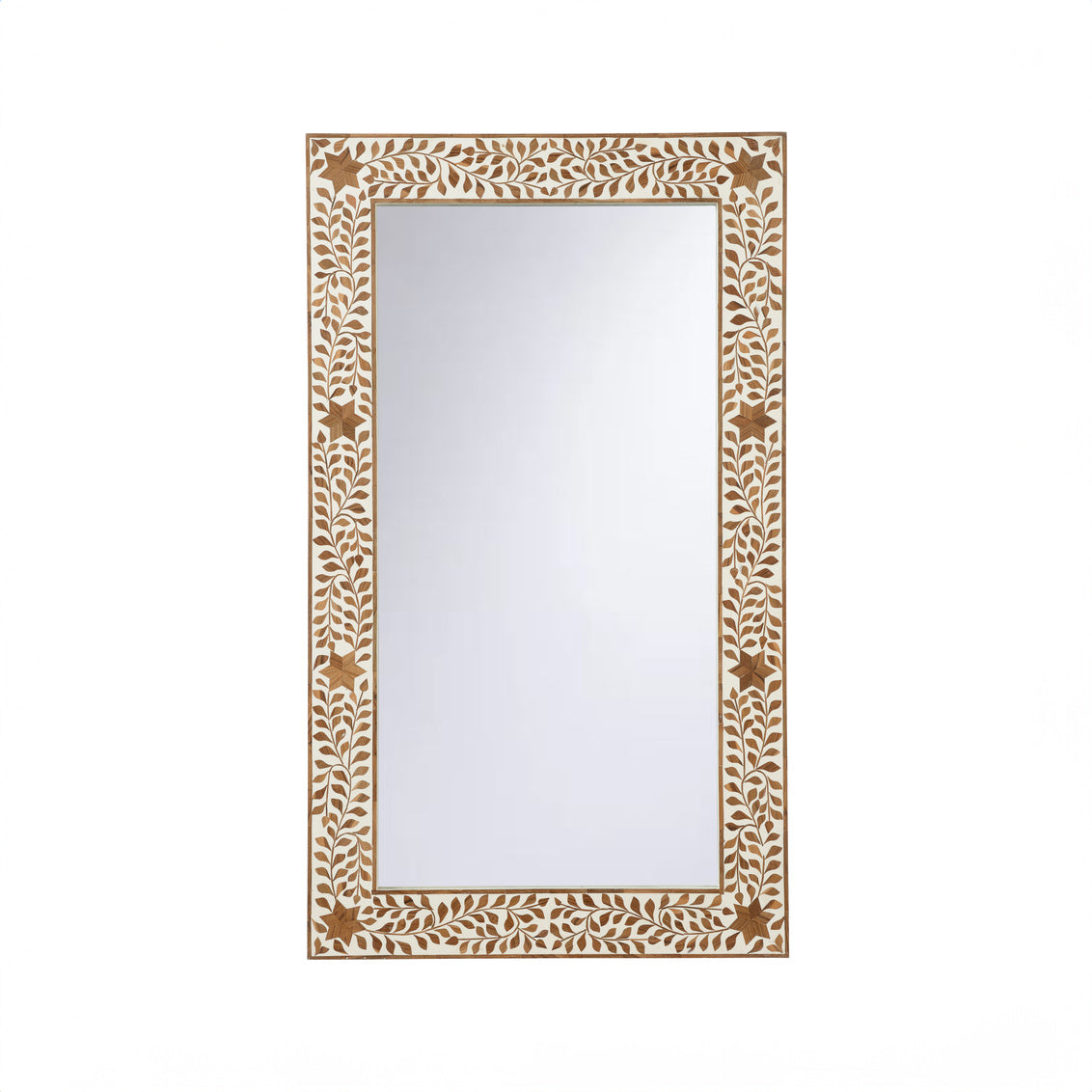 Zara Mirror in Brown/White/Clear / Bone - Chelsea House