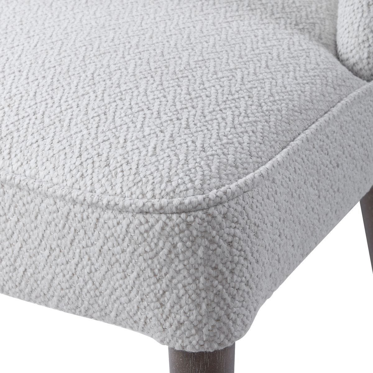 Brie Armless Chair, White, 2 Per Box, Priced Each – Furniture by Uttermost | Sutter & Vale