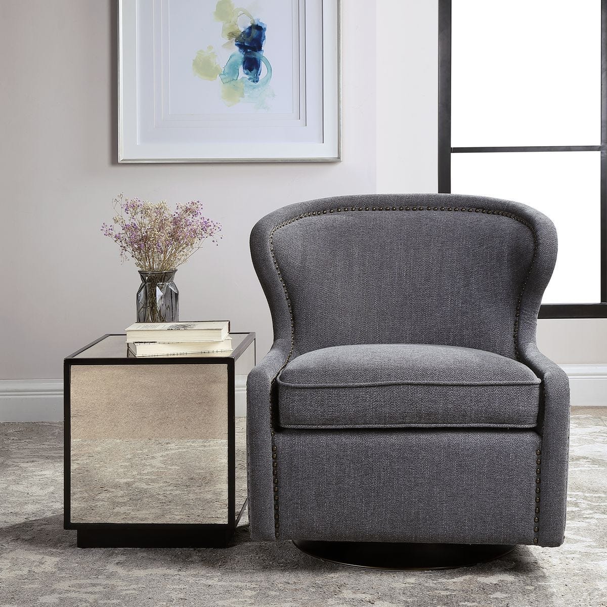 Biscay Swivel Chair – Furniture by Uttermost | Sutter & Vale