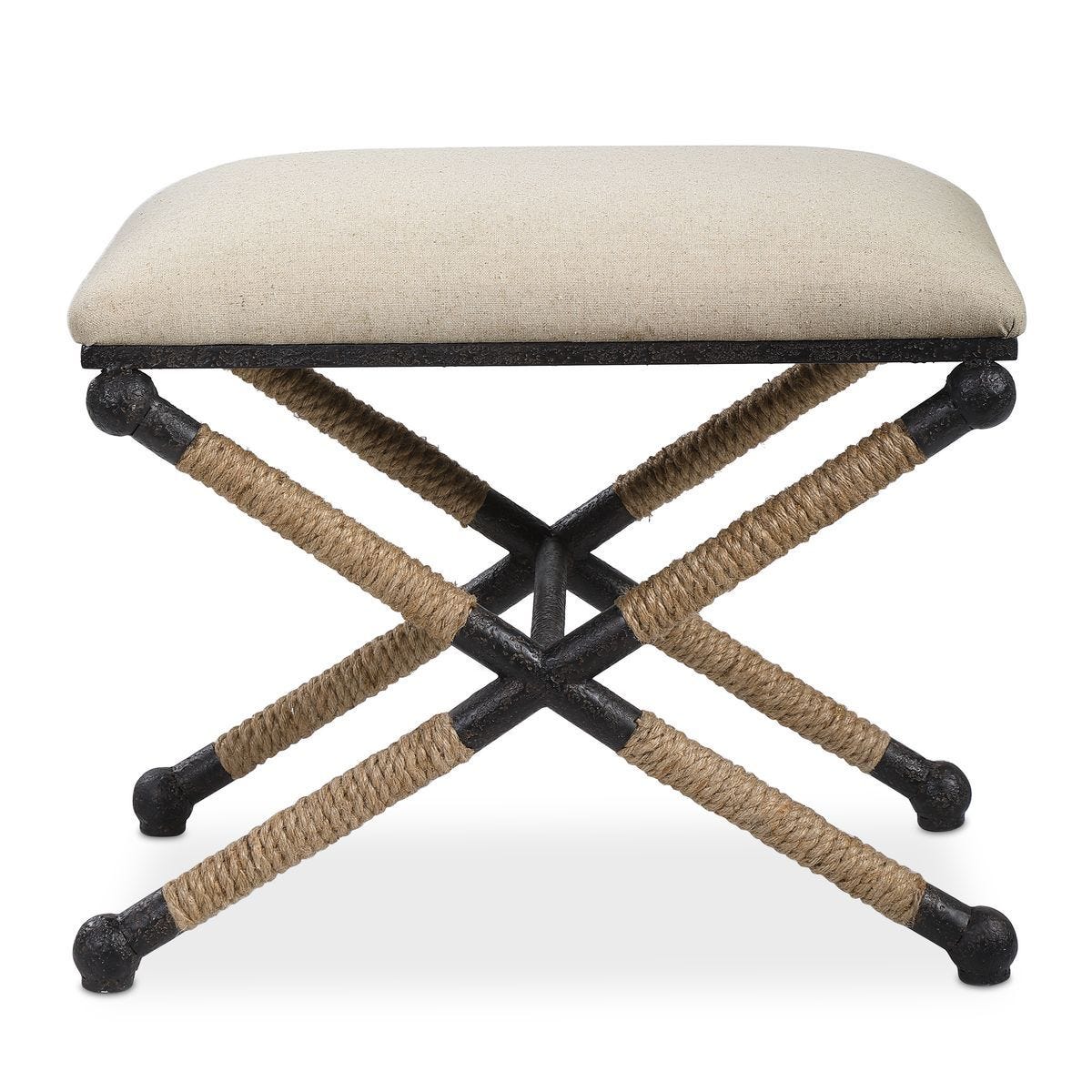 Firth Small Bench, Oatmeal – Furniture by Uttermost | Sutter & Vale