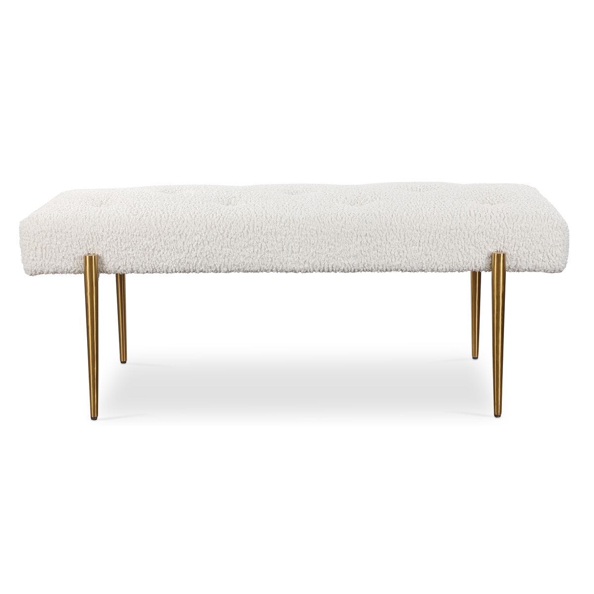 Olivier Bench, Natural – Furniture by Uttermost | Sutter & Vale