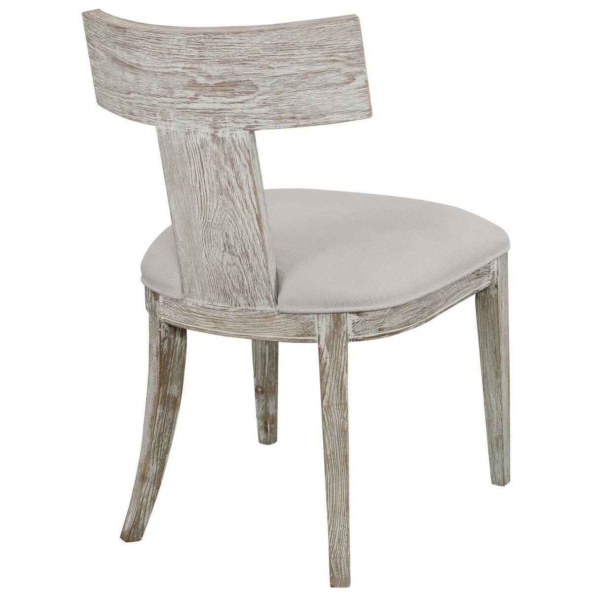 Idris Armless Chair, White, 2 Per Box, Priced Each – Furniture by Uttermost | Sutter & Vale