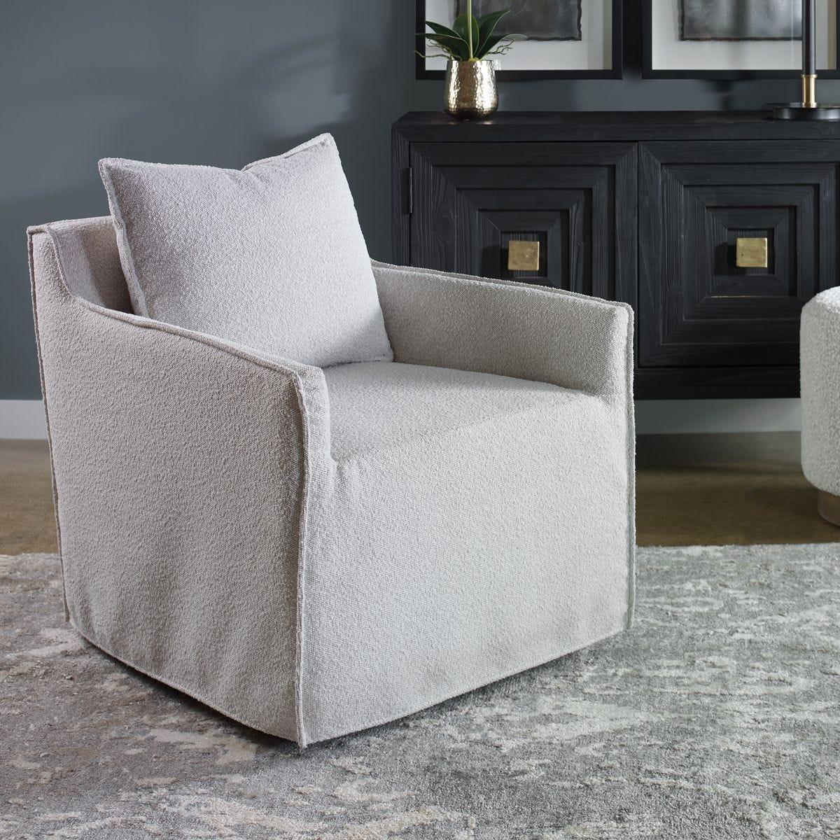 Welland Swivel Chair – Furniture by Uttermost | Sutter & Vale