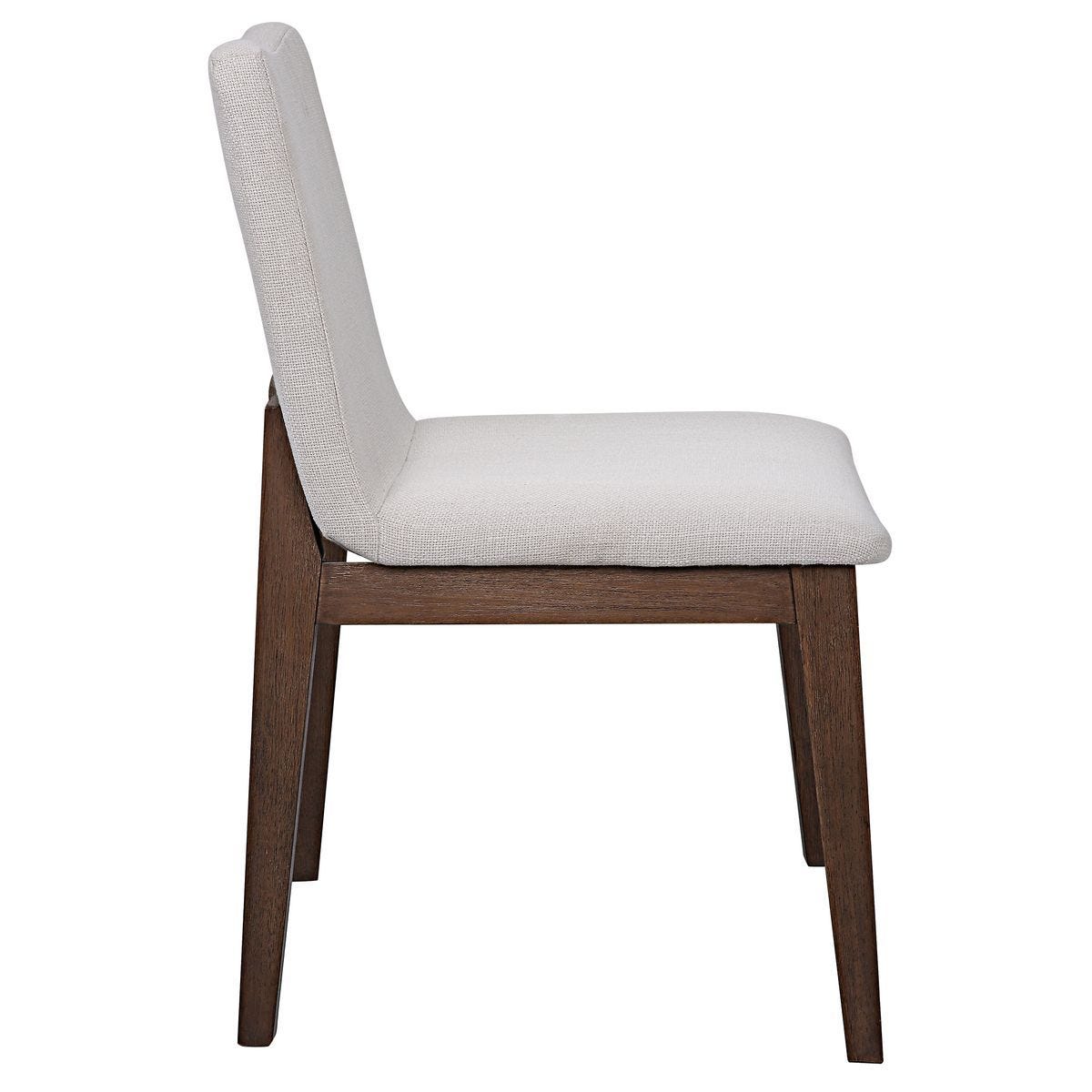 Delano Armless Chair, Walnut, 2 PER BOX, Priced Each – Furniture by Uttermost | Sutter & Vale