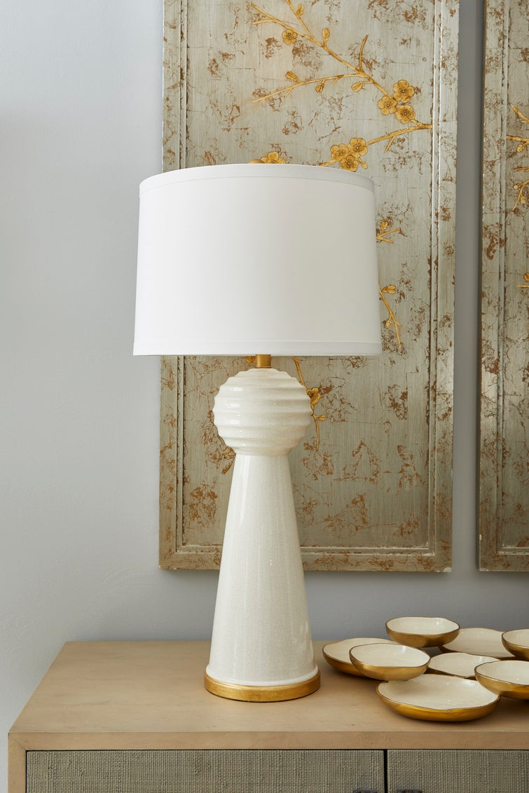 Bianco Table Lamp in 34.5 / Ceramic/Porcelain - Chelsea House