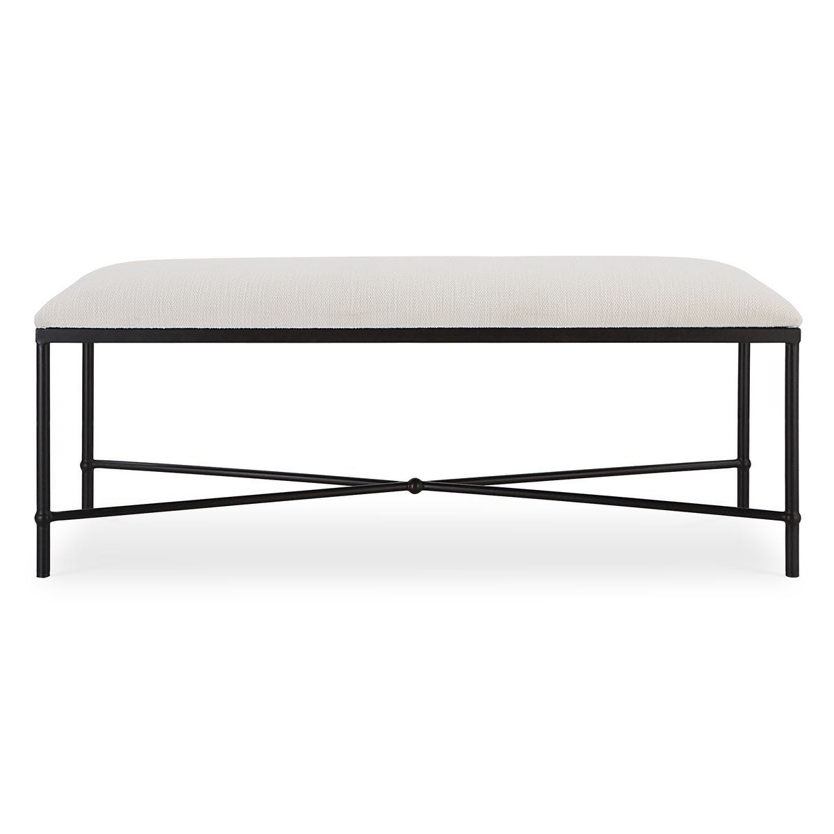 Avenham Bench, Black – Furniture by Uttermost | Sutter & Vale