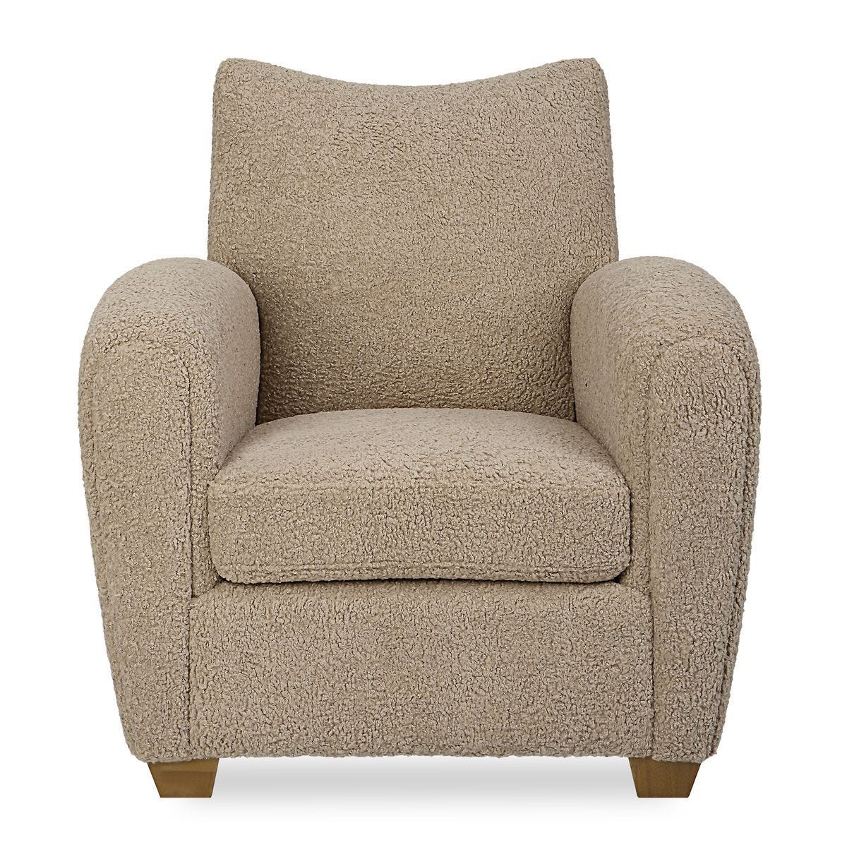 Teddy Accent Chair, Latte – Furniture by Uttermost | Sutter & Vale
