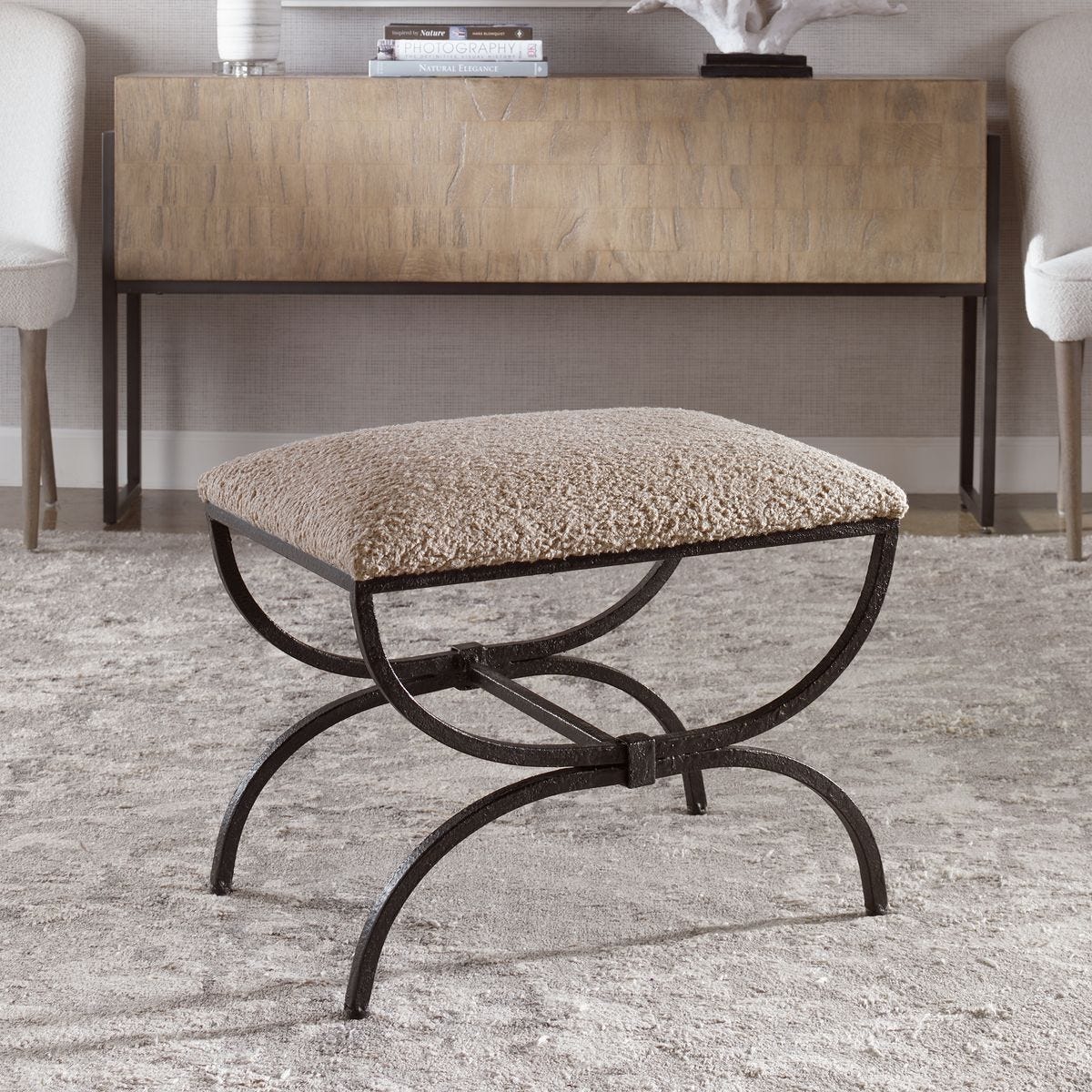 Hacienda Small Bench – Furniture by Uttermost | Sutter & Vale