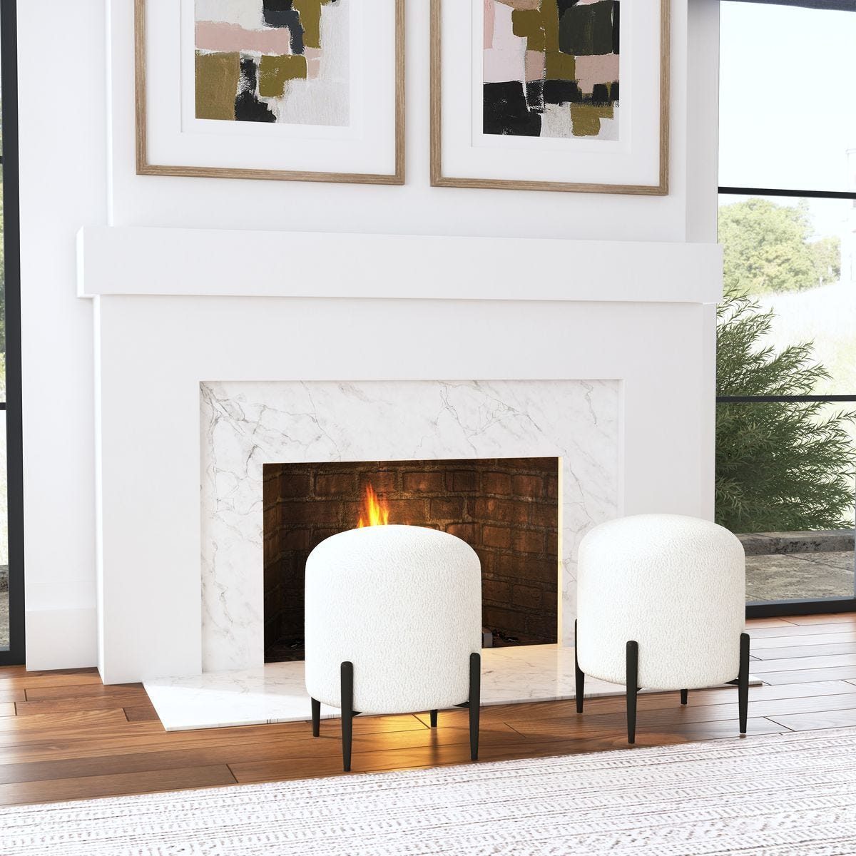 Arles Ottoman, Black – Furniture by Uttermost | Sutter & Vale