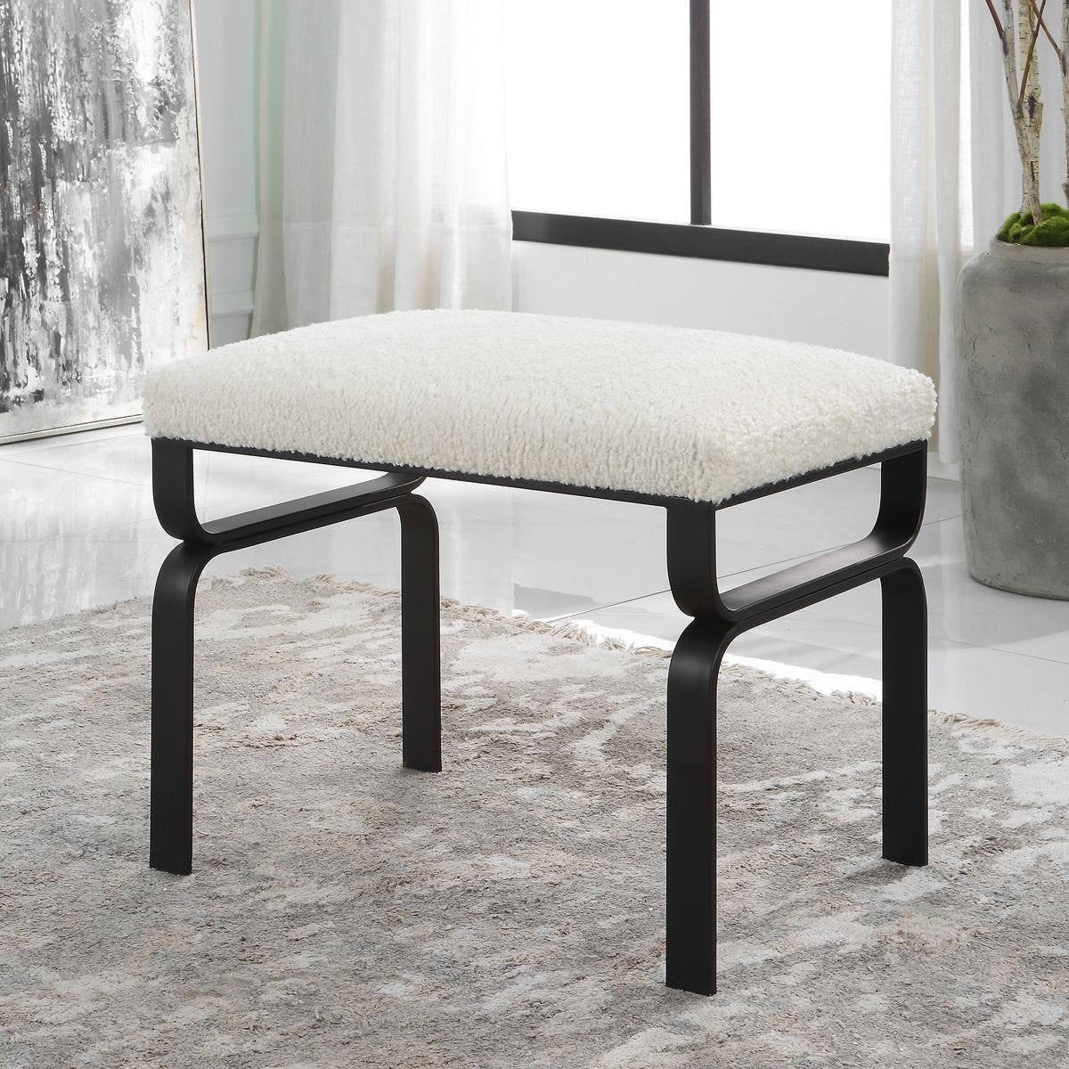 Diverge Small Bench – Furniture by Uttermost | Sutter & Vale