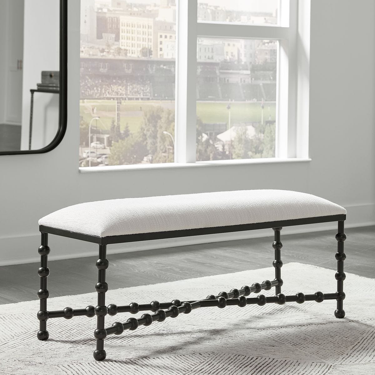 Iron Drops Bench – Furniture by Uttermost | Sutter & Vale