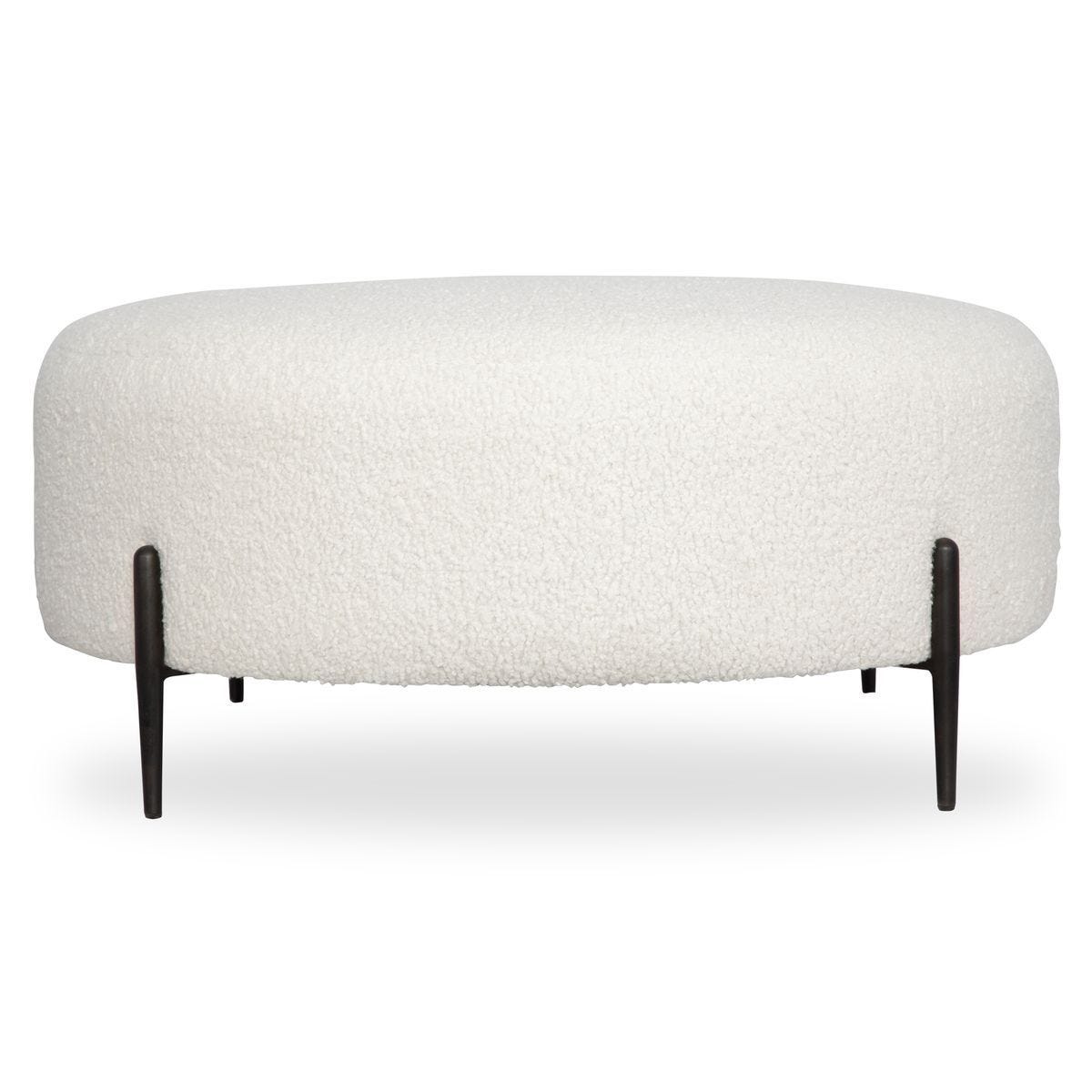 Arles Large Ottoman, Black – Furniture by Uttermost | Sutter & Vale