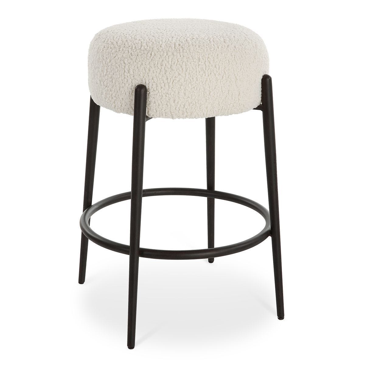 Arles Counter Stool, Black – Furniture by Uttermost | Sutter & Vale