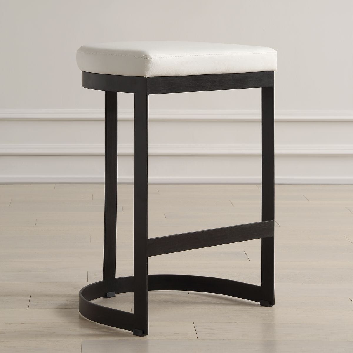 Ivanna Counter Stool, Black - White – Furniture by Uttermost | Sutter & Vale