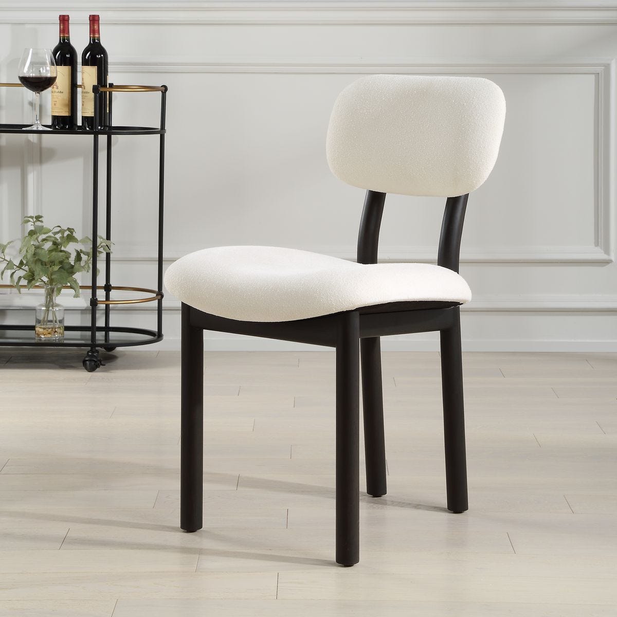 Sculpt Dining Chair, White, 2 Per Box, Priced Each – Furniture by Uttermost | Sutter & Vale