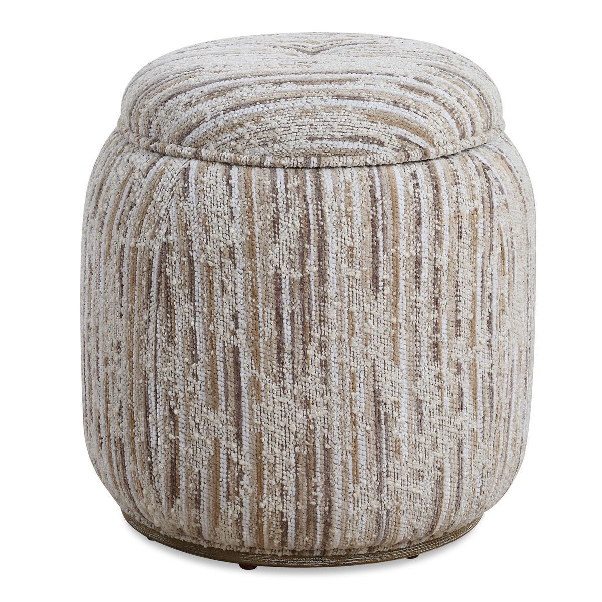 Dialogue Ottoman, Tan – Furniture by Uttermost | Sutter & Vale