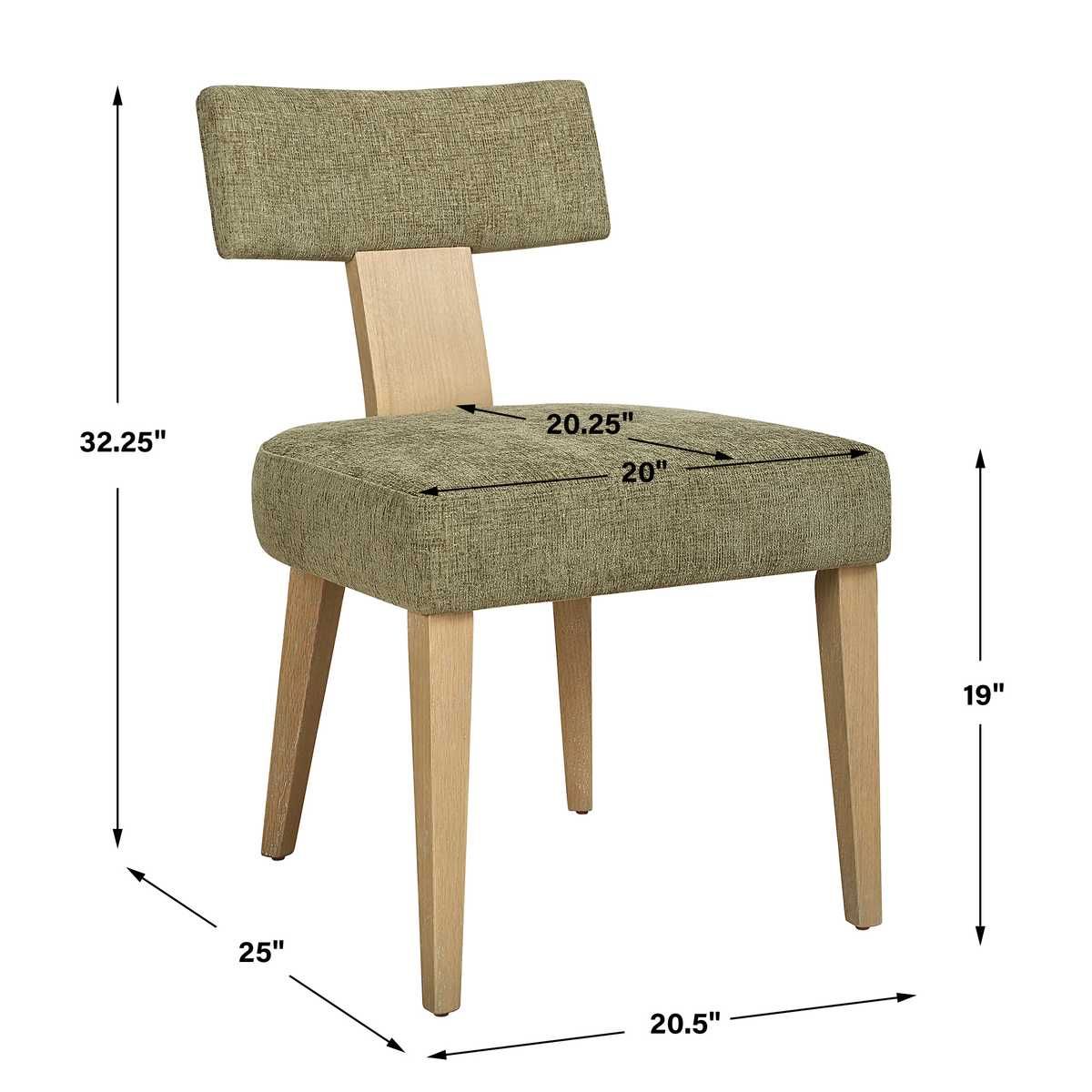 Elysian Dining Chair, Moss, 2 Per Box, Priced Each – Furniture by Uttermost | Sutter & Vale