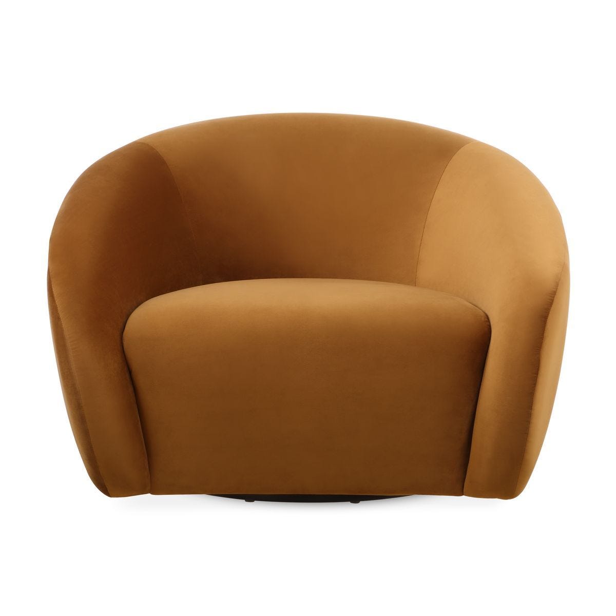 DeSoto Swivel Chair, Hazlenut – Furniture by Uttermost | Sutter & Vale