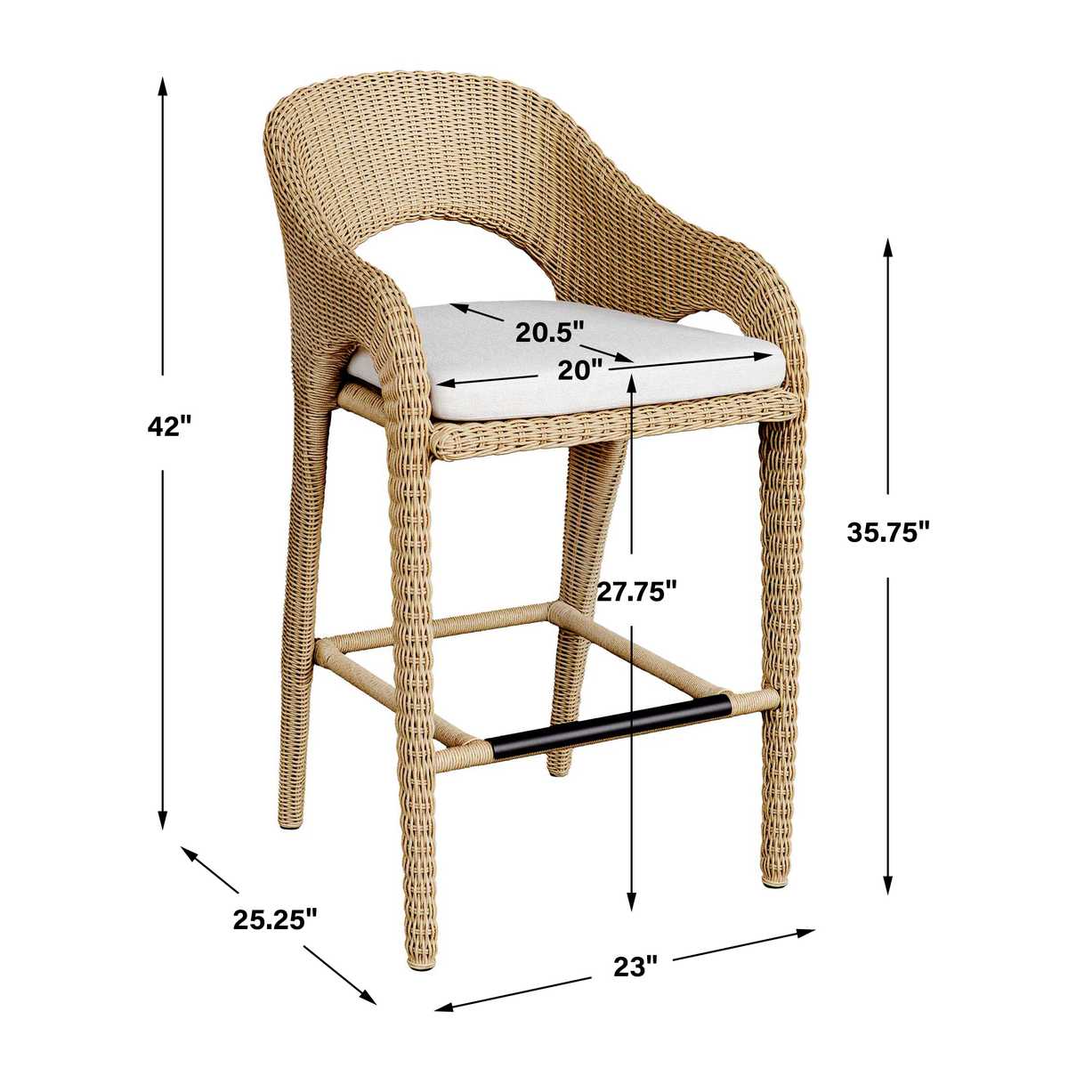 Kavali Outdoor Bar Stool