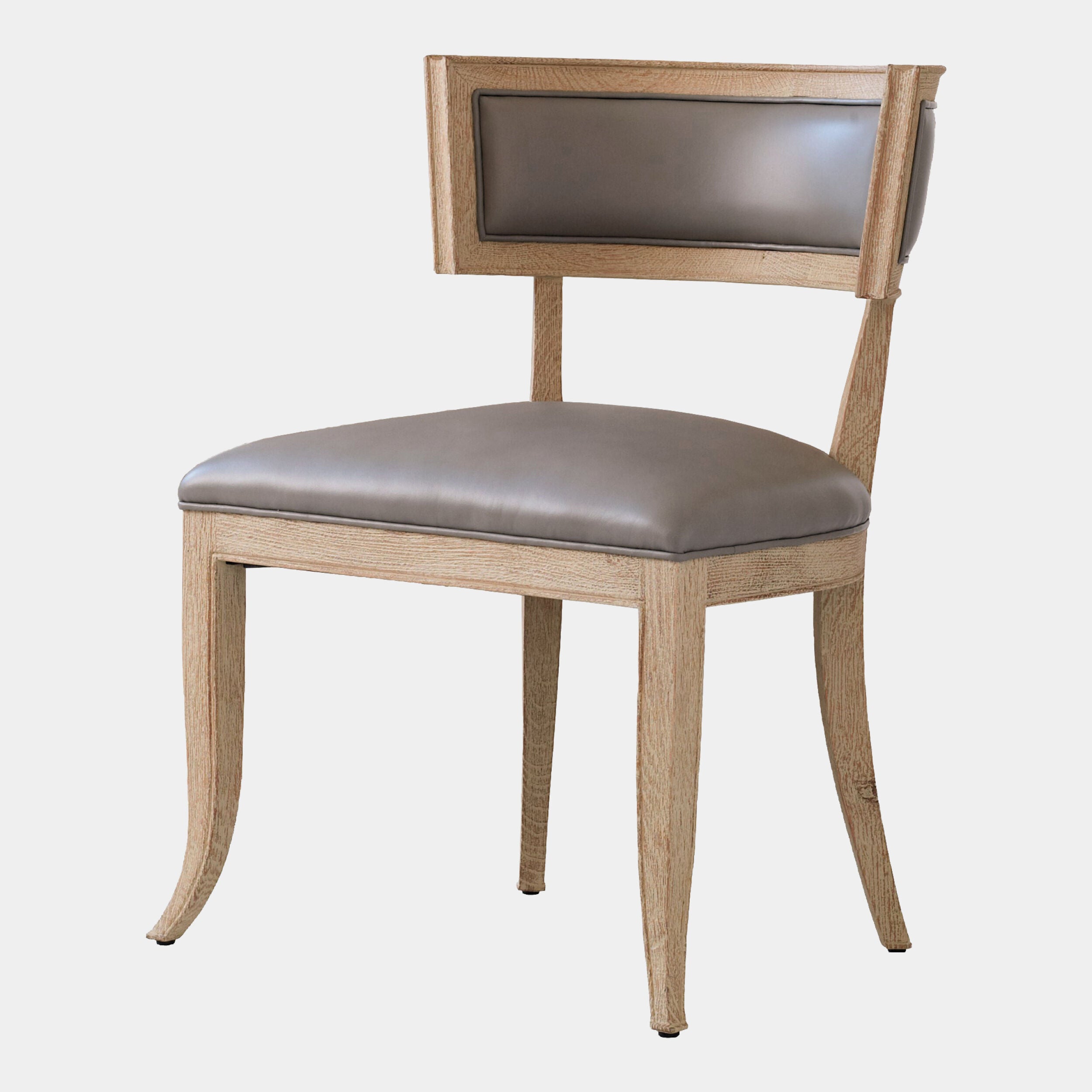 Klismos Chair-Gray Leather