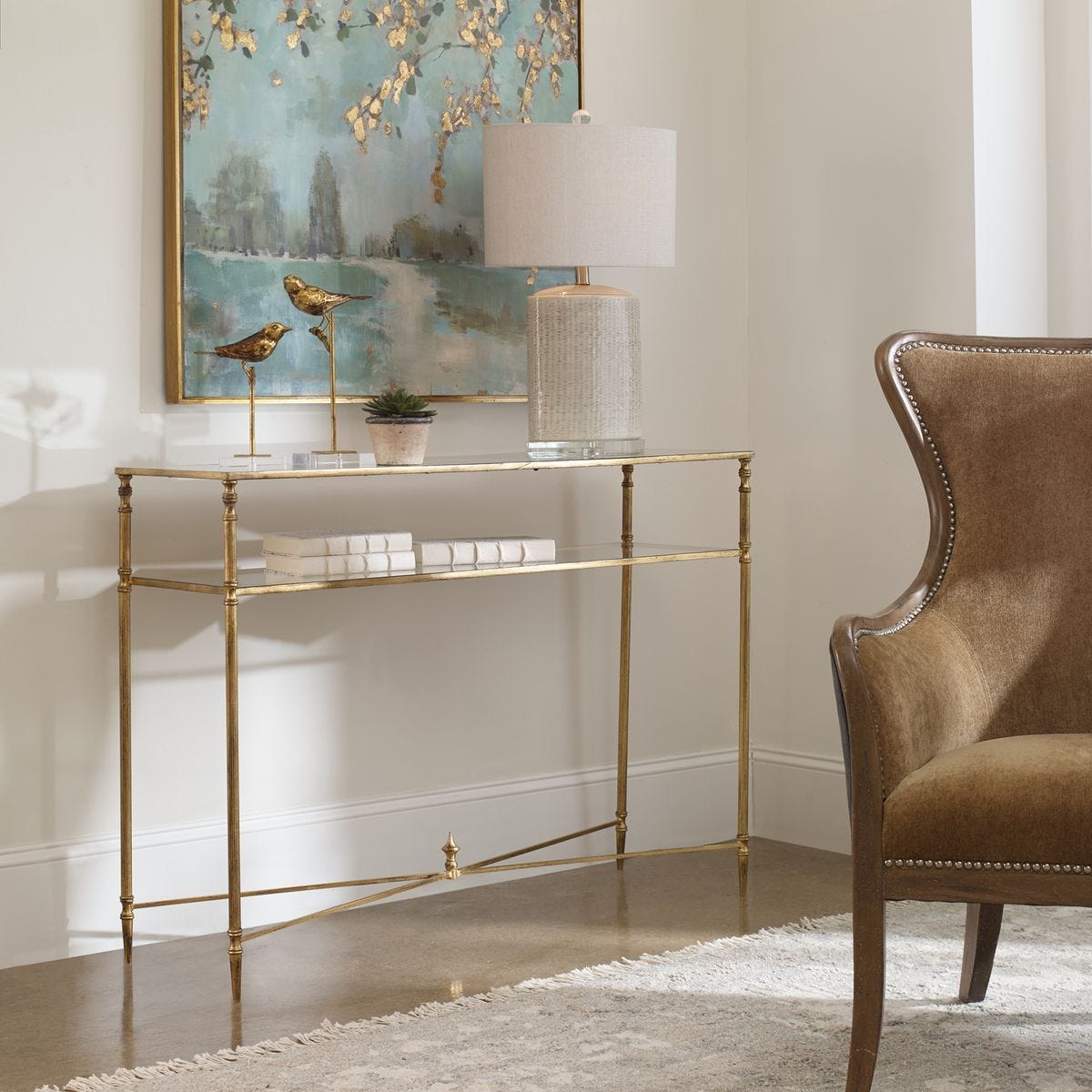 Henzler Console Table – Furniture by Uttermost | Sutter & Vale
