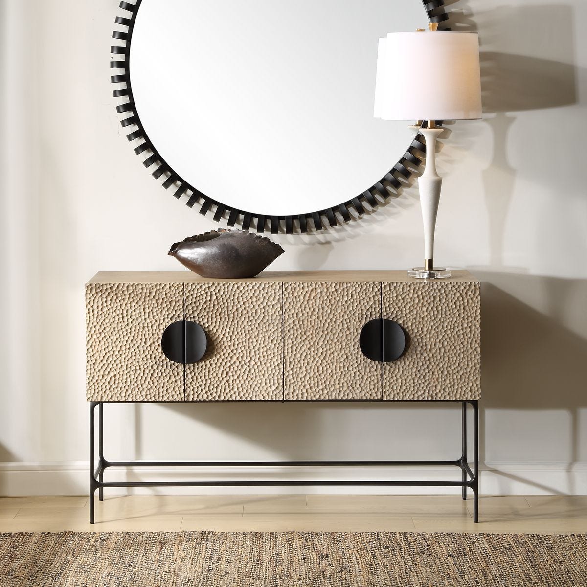 Lunar 4 Door Cabinet – Furniture by Uttermost | Sutter & Vale