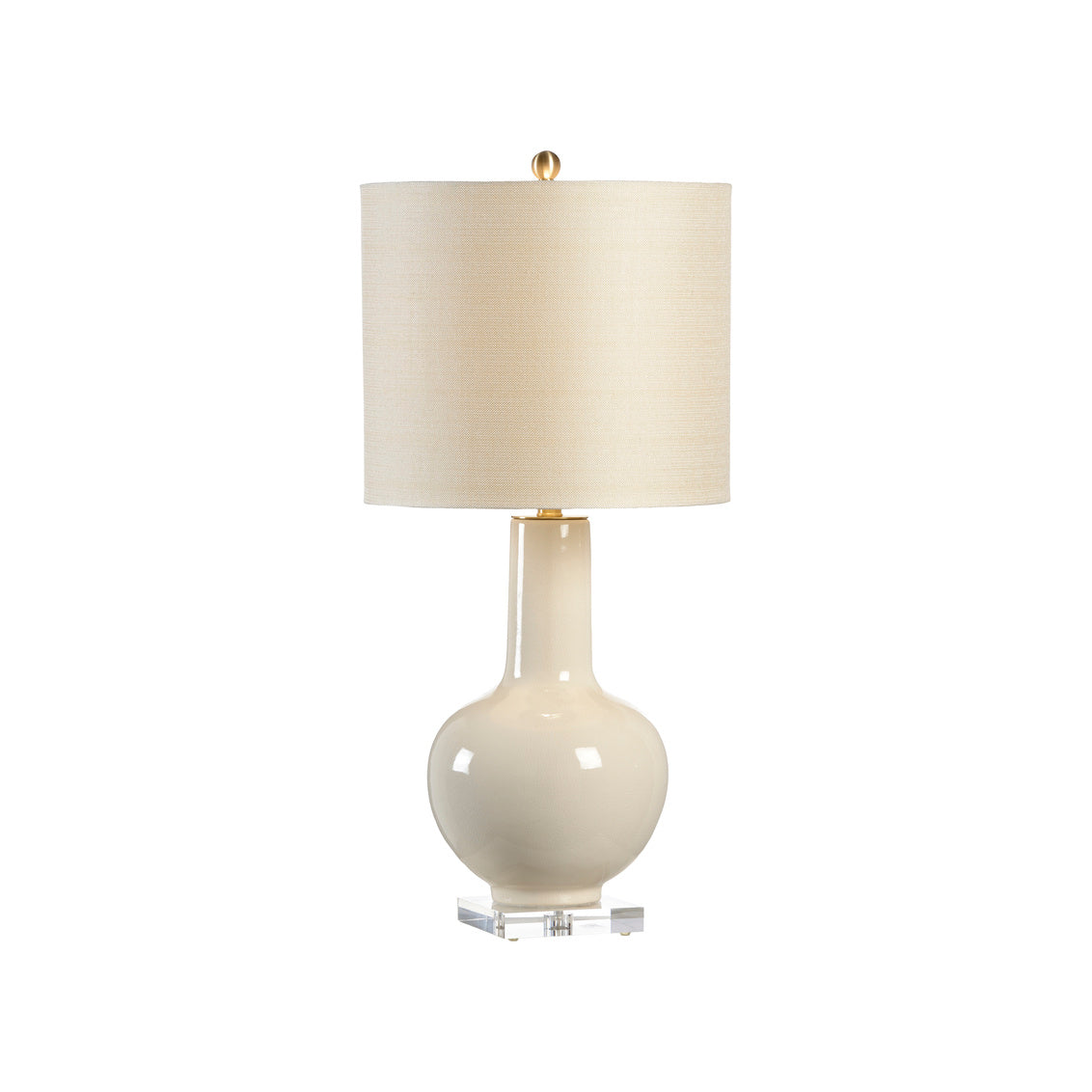 Astor Vase Lamp - Cream in 32 / Ceramic/Porcelain - Chelsea House