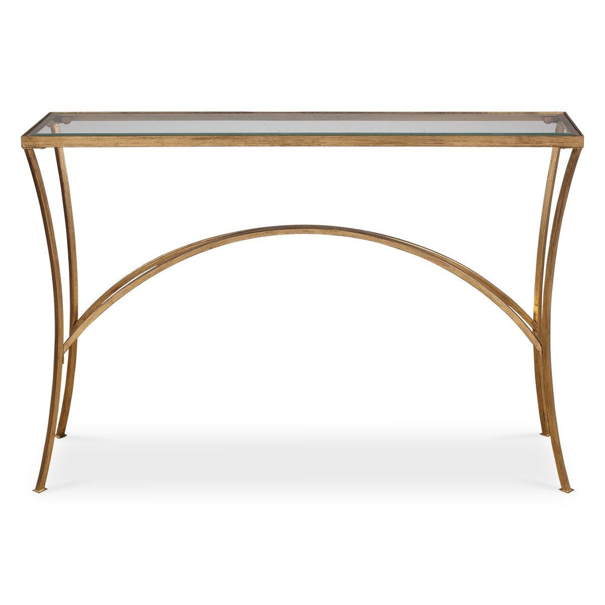 Alayna Console Table, Gold – Furniture by Uttermost | Sutter & Vale