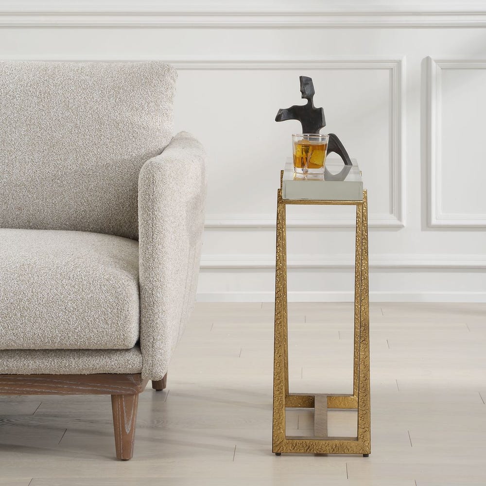 Midas Accent Table, Gold