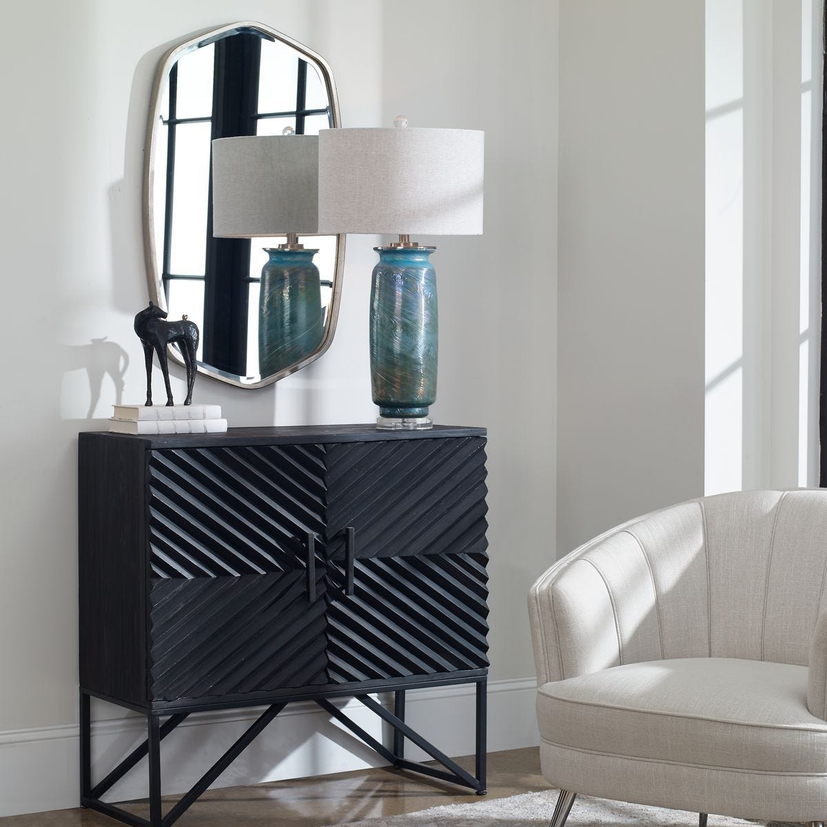 Zadie 2 Door Cabinet – Furniture by Uttermost | Sutter & Vale