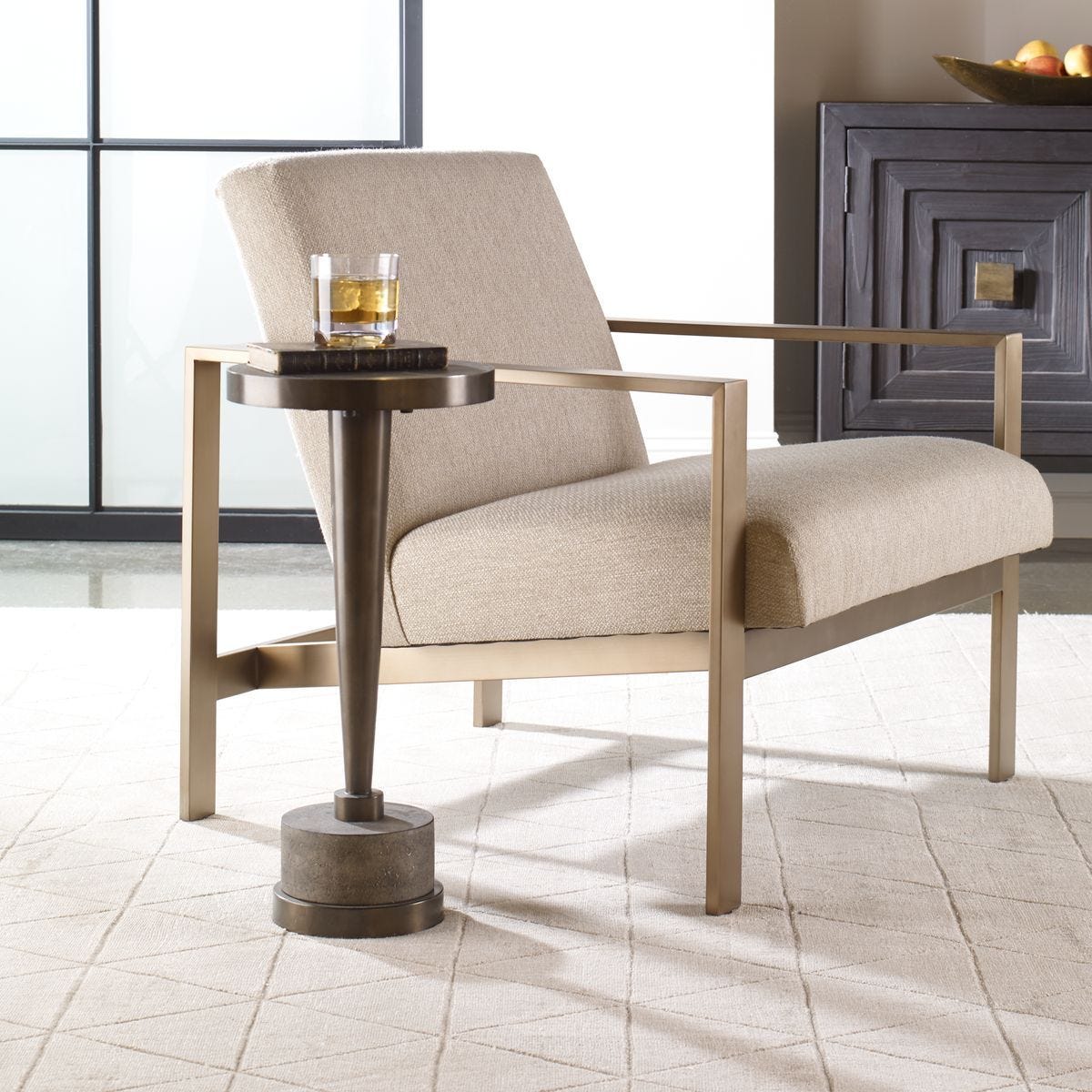Masika Drink Table, Bronze – Furniture by Uttermost | Sutter & Vale
