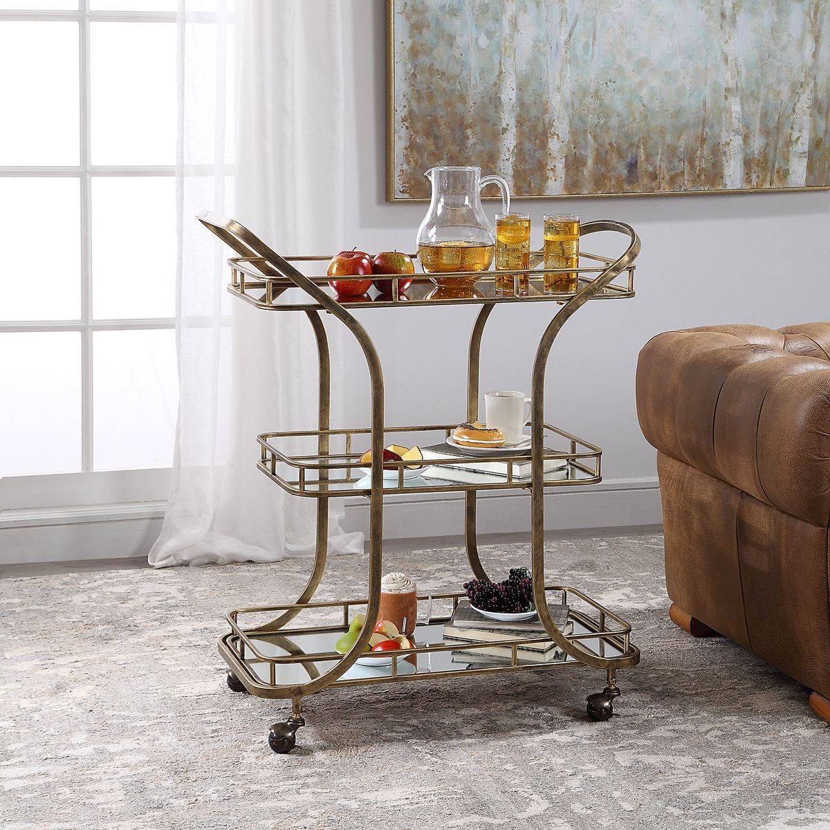 Stassi Serving Cart – Furniture by Uttermost | Sutter & Vale