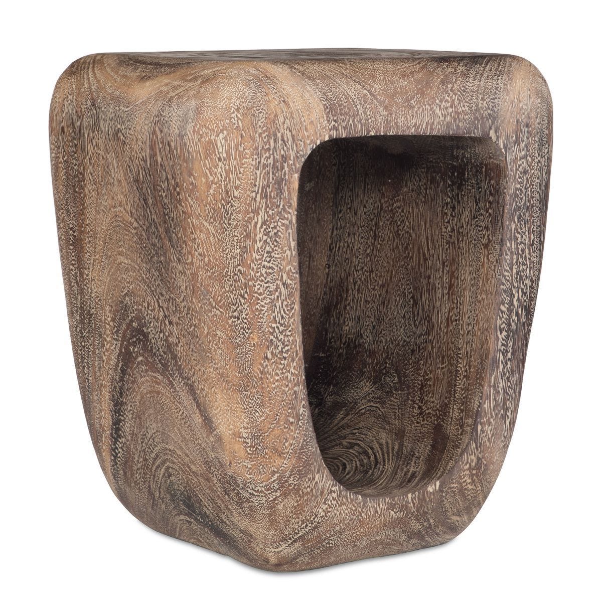 Loophole Accent Stool, Bleached Wash – Furniture by Uttermost | Sutter & Vale