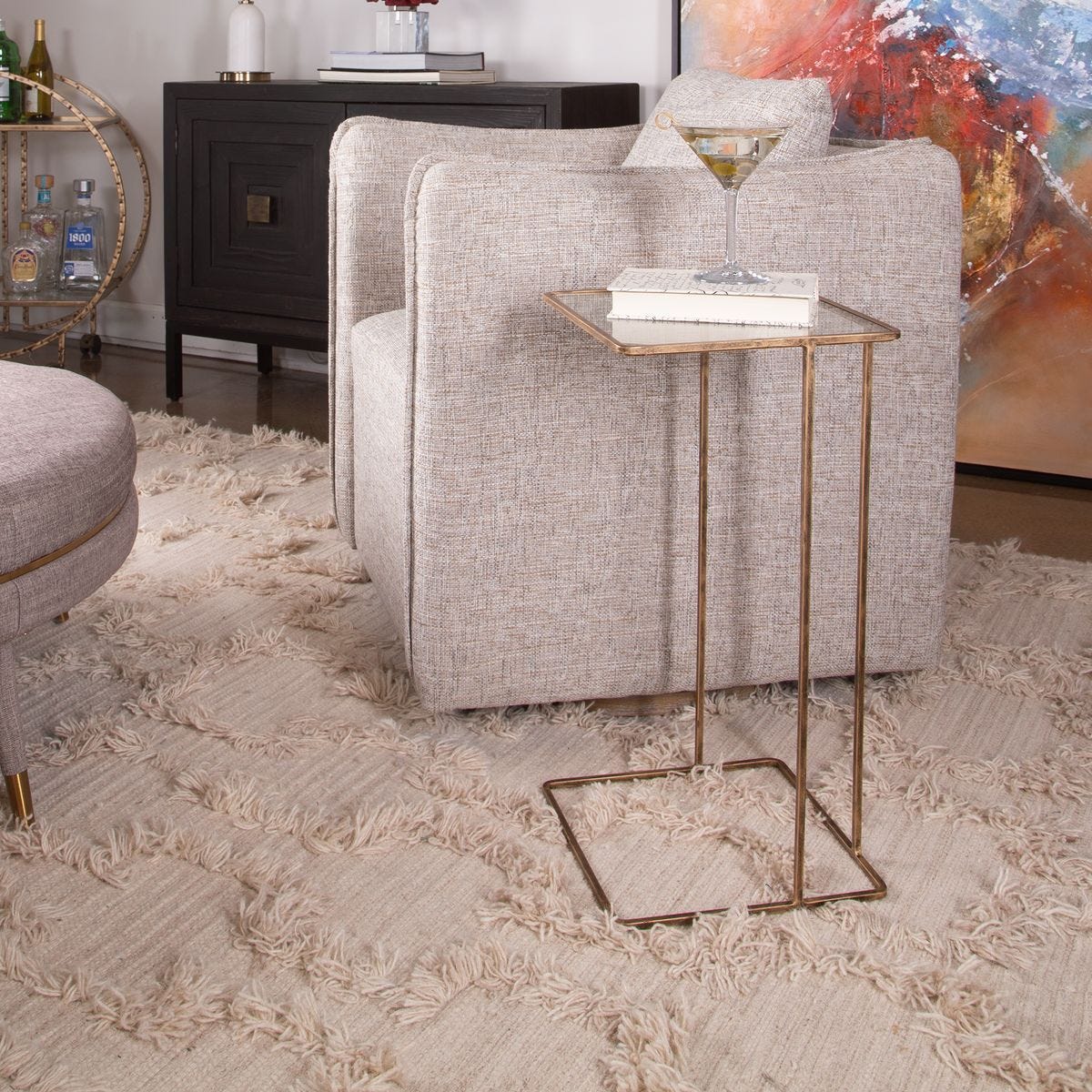 Cadmus Accent Table, Gold – Furniture by Uttermost | Sutter & Vale