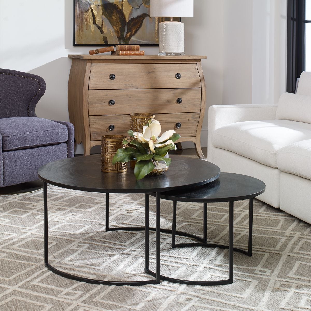 Barnette Nesting Coffee Tables, S/2 – Furniture by Uttermost | Sutter & Vale