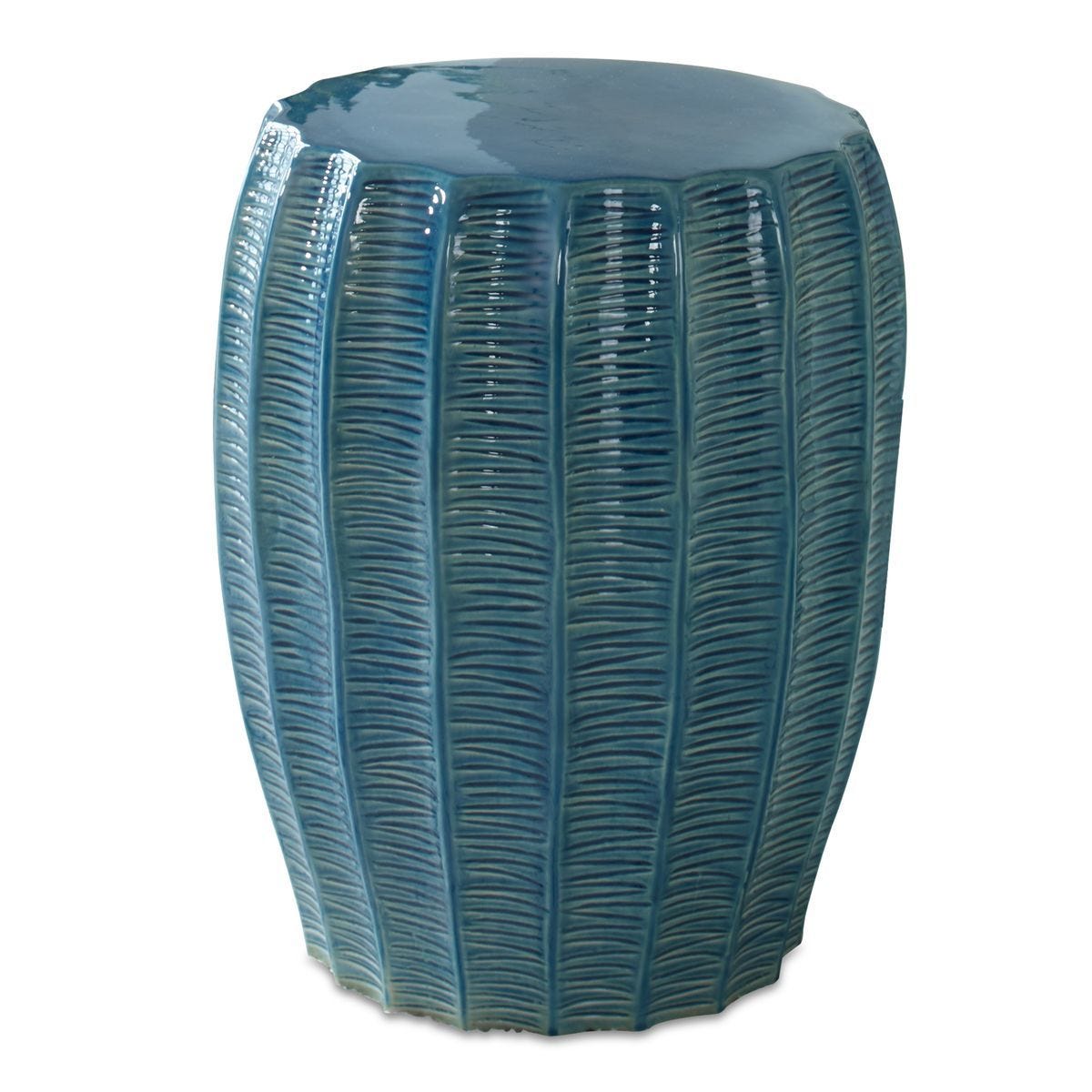 Harbor Garden Stool, Aqua – Furniture by Uttermost | Sutter & Vale