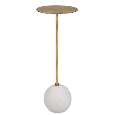Gimlet Drink Table, White