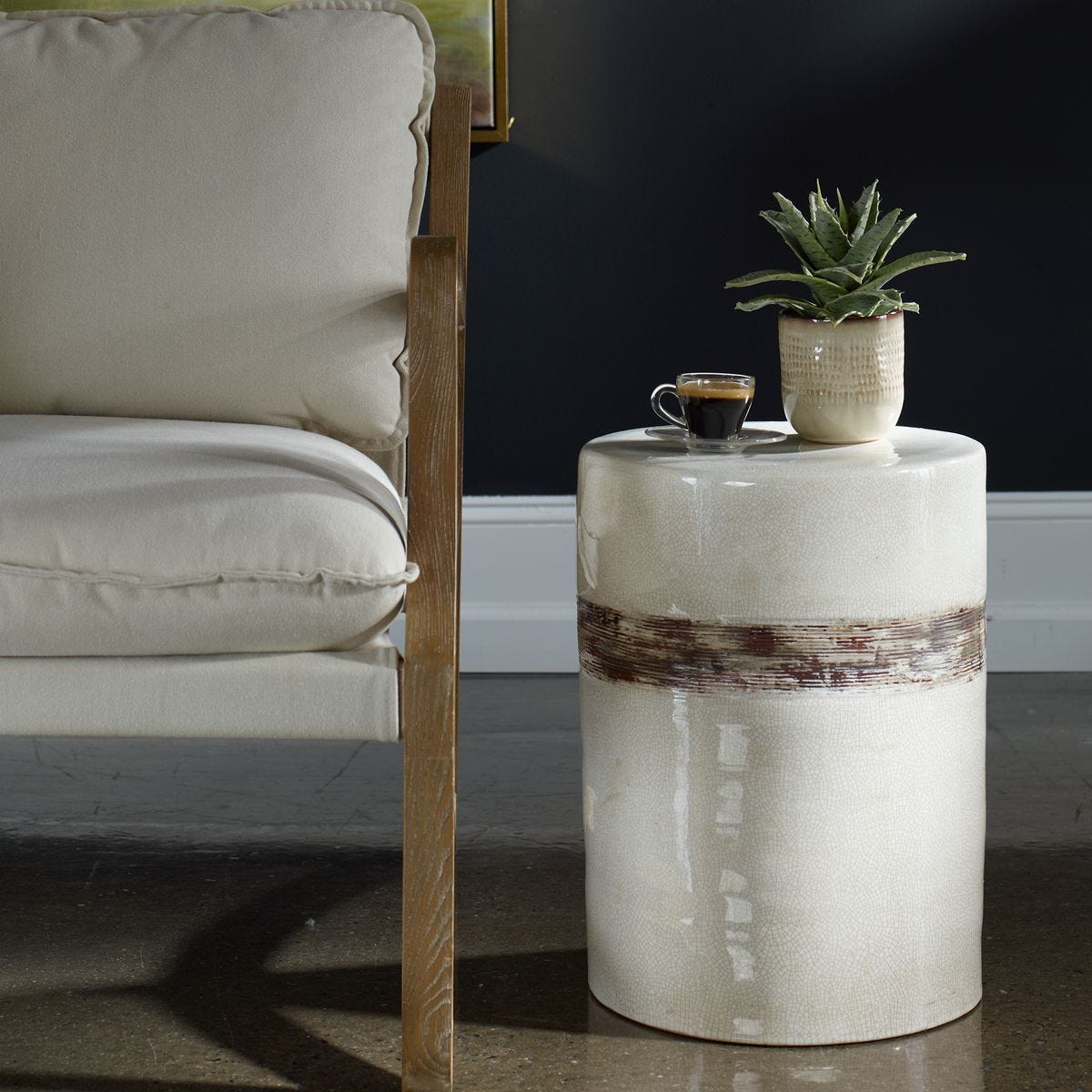 Comanche Garden Stool – Furniture by Uttermost | Sutter & Vale