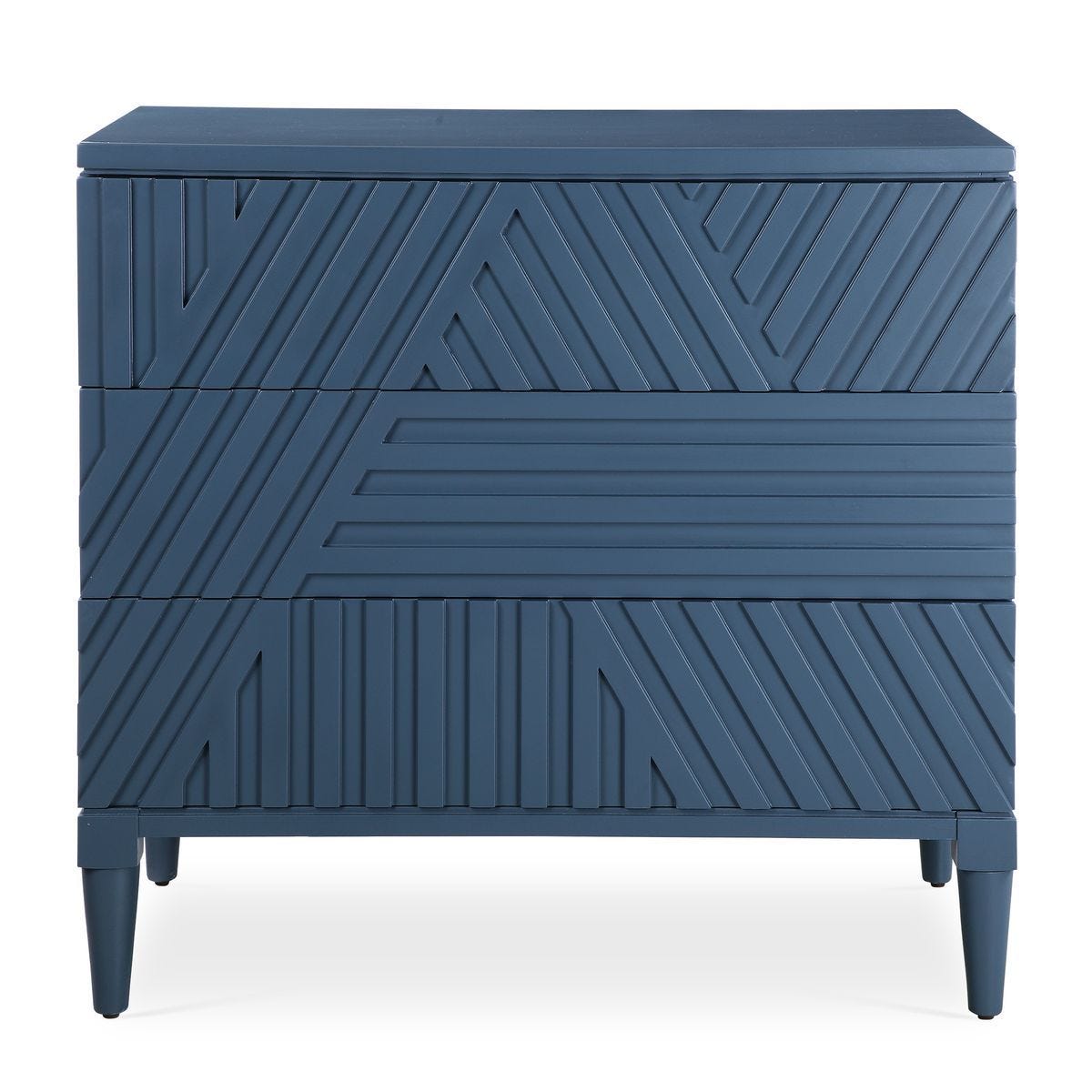 Colby 3 Drawer Chest, Blue – Furniture by Uttermost | Sutter & Vale