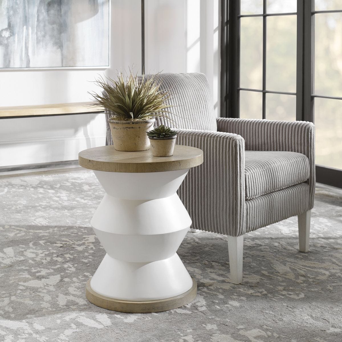 Spool Side Table – Furniture by Uttermost | Sutter & Vale