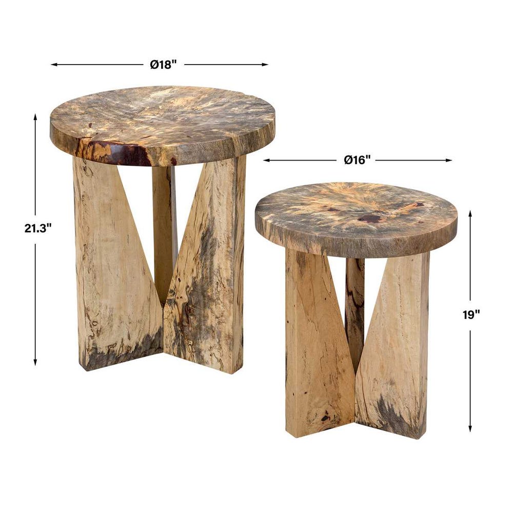 Nadette Nesting Tables, Natural, S/2