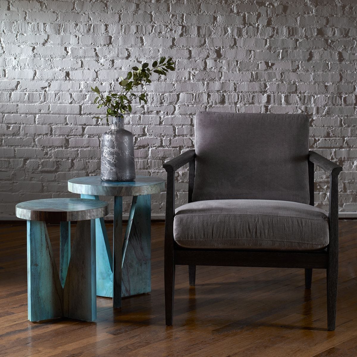 Nadette Nesting Tables, Blue, S/2 – Furniture by Uttermost | Sutter & Vale