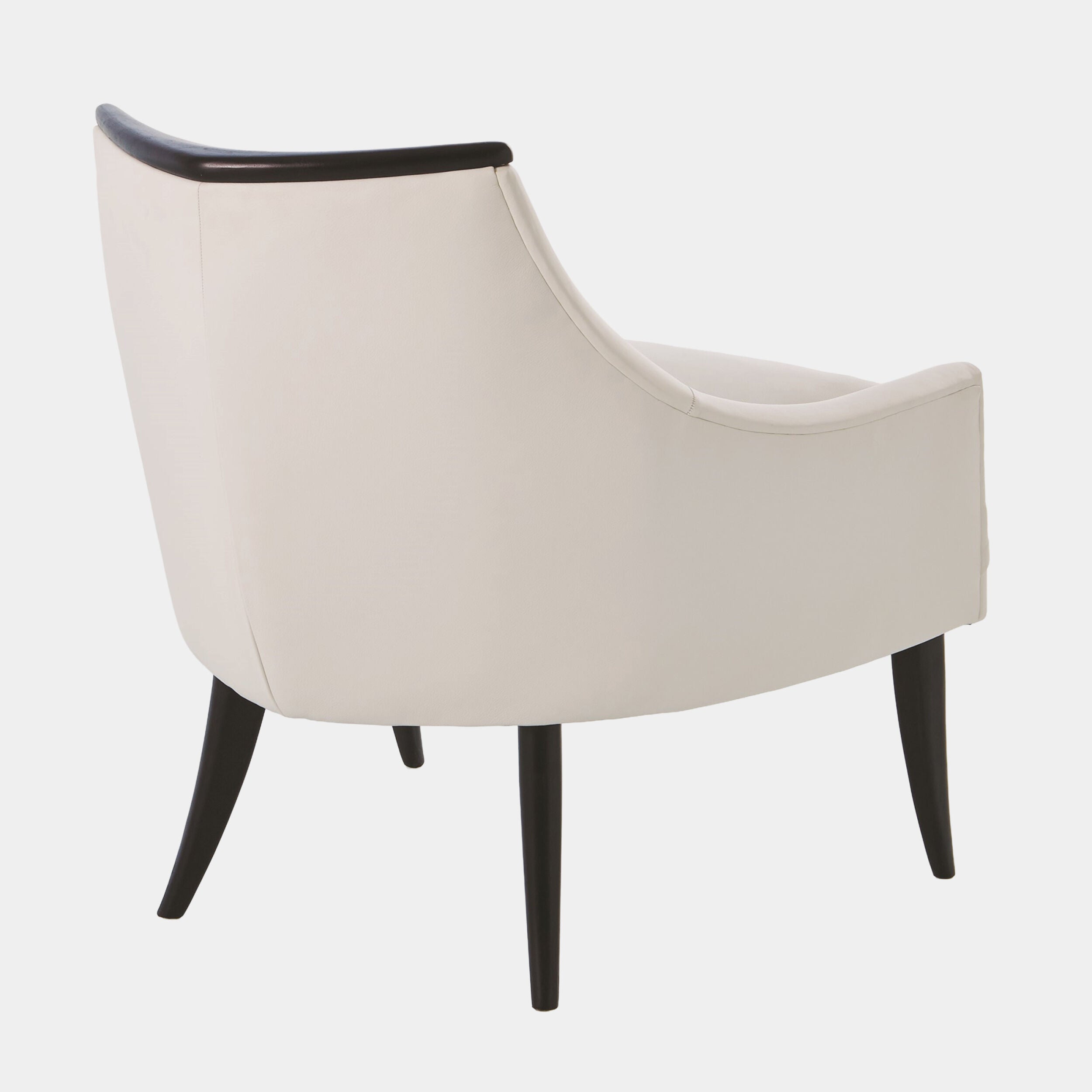 Boomerang Chair-White Leather