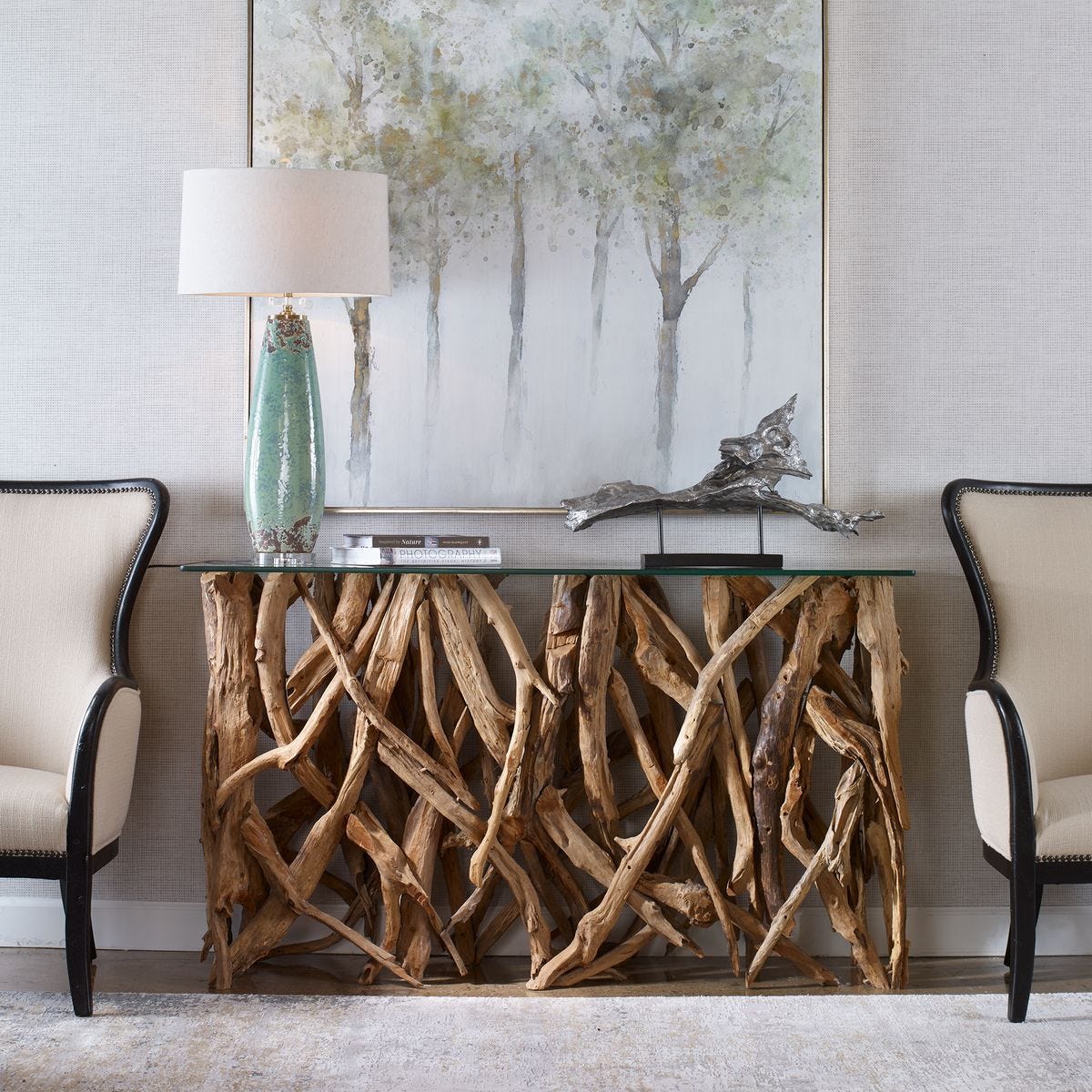 Teak Wood Console – Furniture by Uttermost | Sutter & Vale