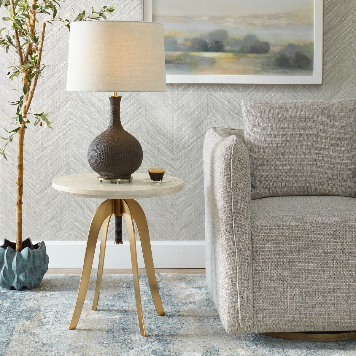 Alice Adjustable Accent Table – Furniture by Uttermost | Sutter & Vale